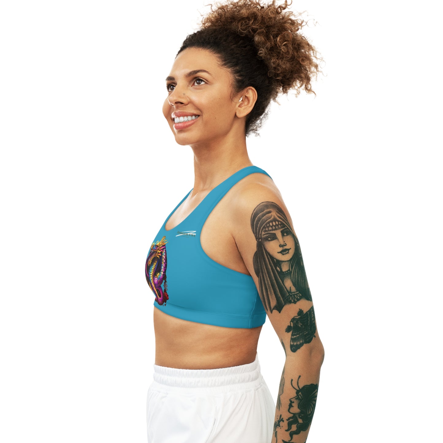 Dragon Sports Bra | Turquoise | Rock Solid | ZenGen USA