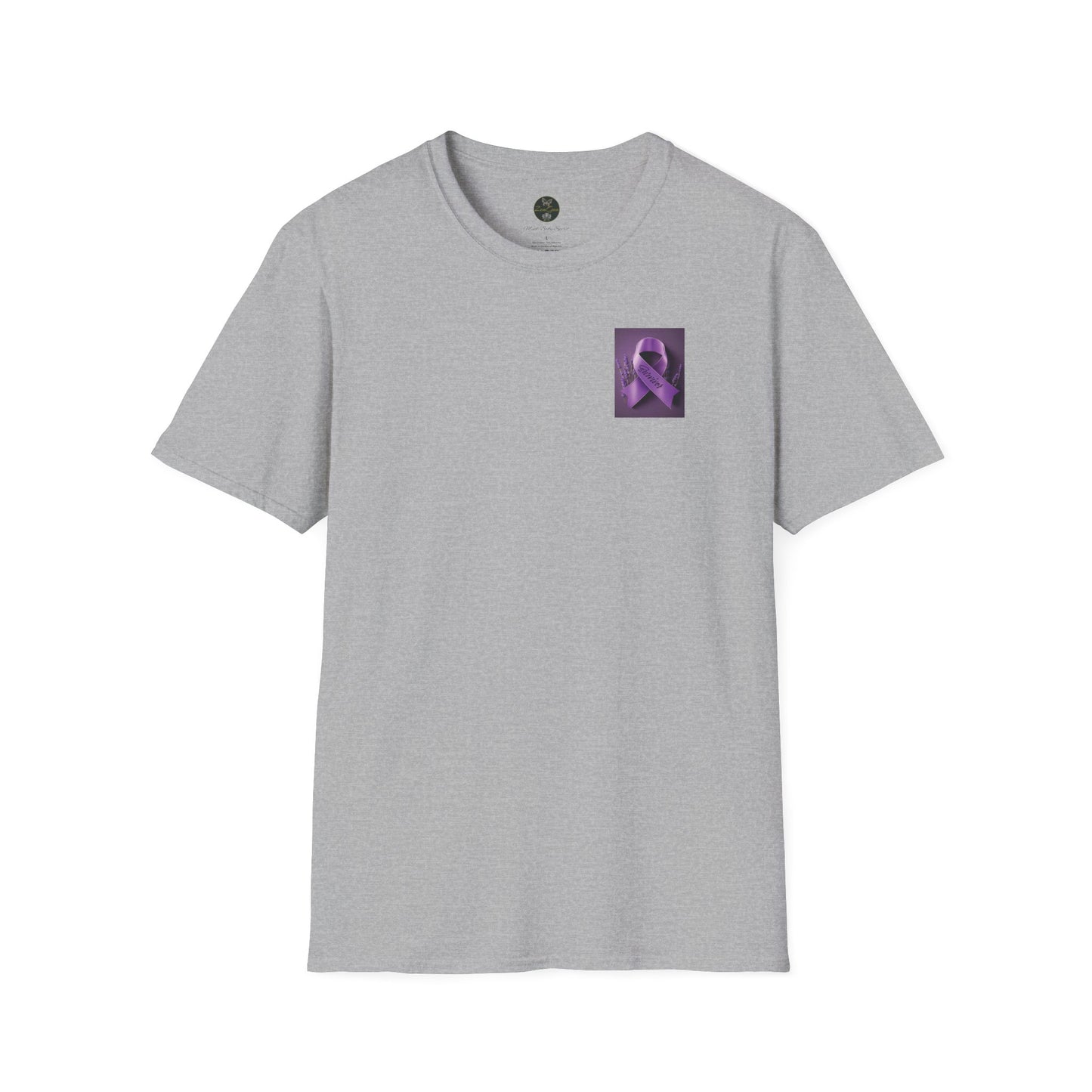 SURVIVOR Lavender Ribbon - Unisex Softstyle T-Shirt - Cancer Awareness all Forms