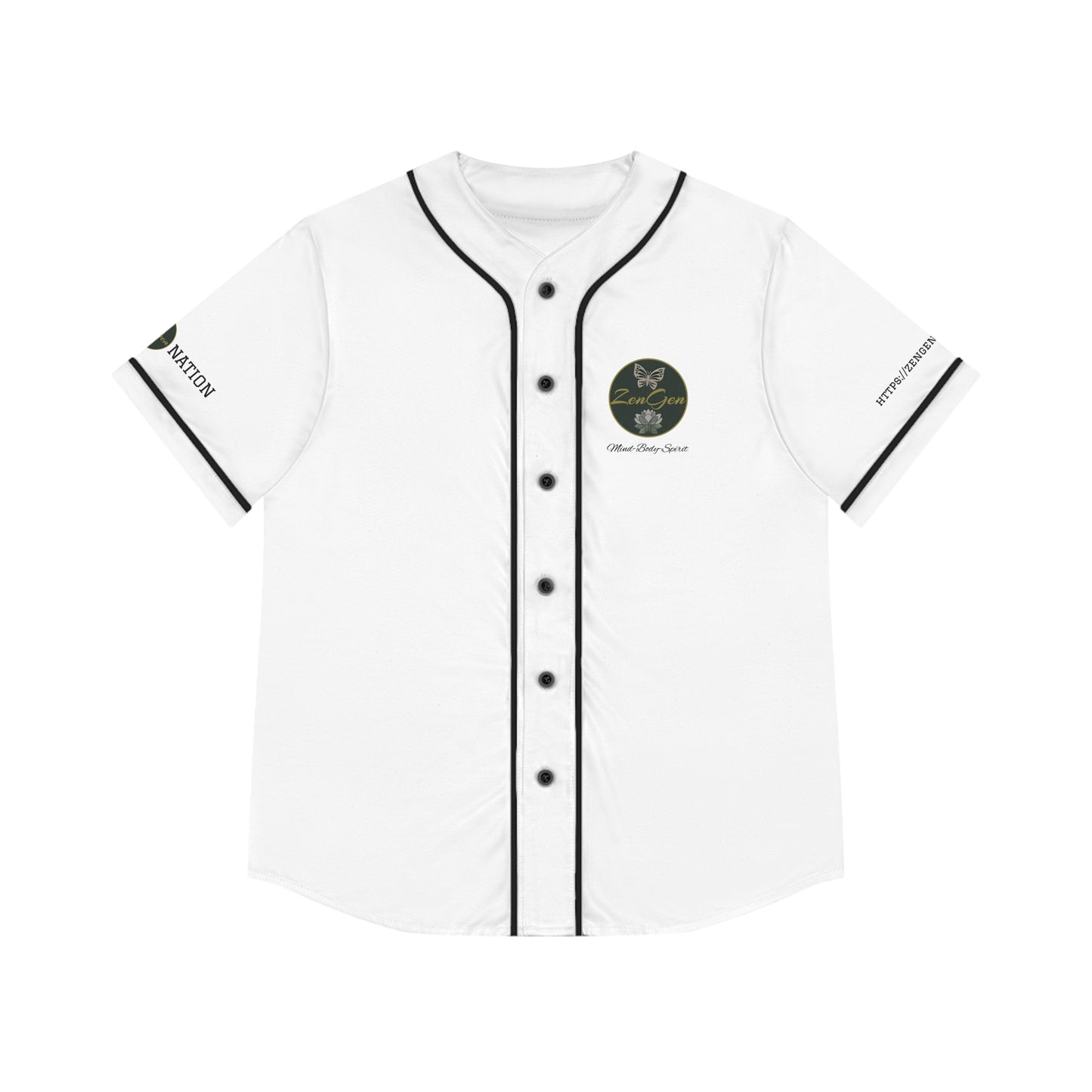 ZenGen BCOOL2EVERYBODY Camiseta de béisbol para mujer - Blanco