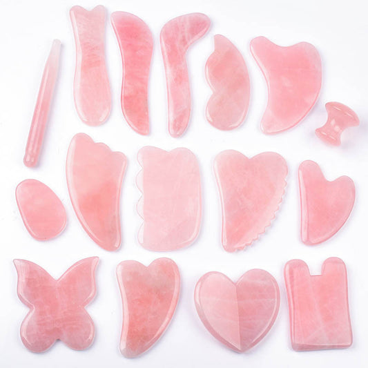 Whole Massage Gua Sha Tools Natural Rose Quartz Massage Stone - ZenGen USA