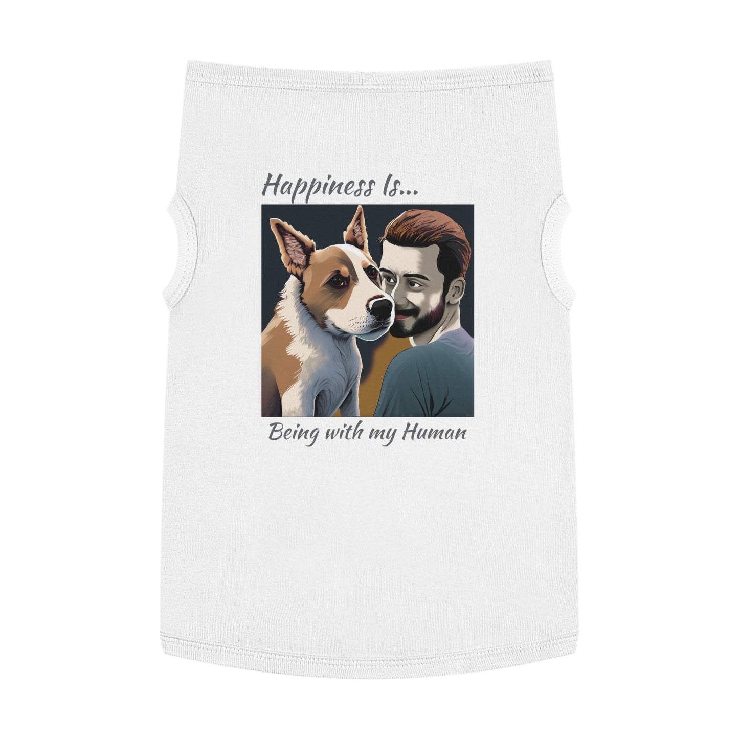 Pet Tank Top Doggy - Happiness is... ZenGen Furry Nation