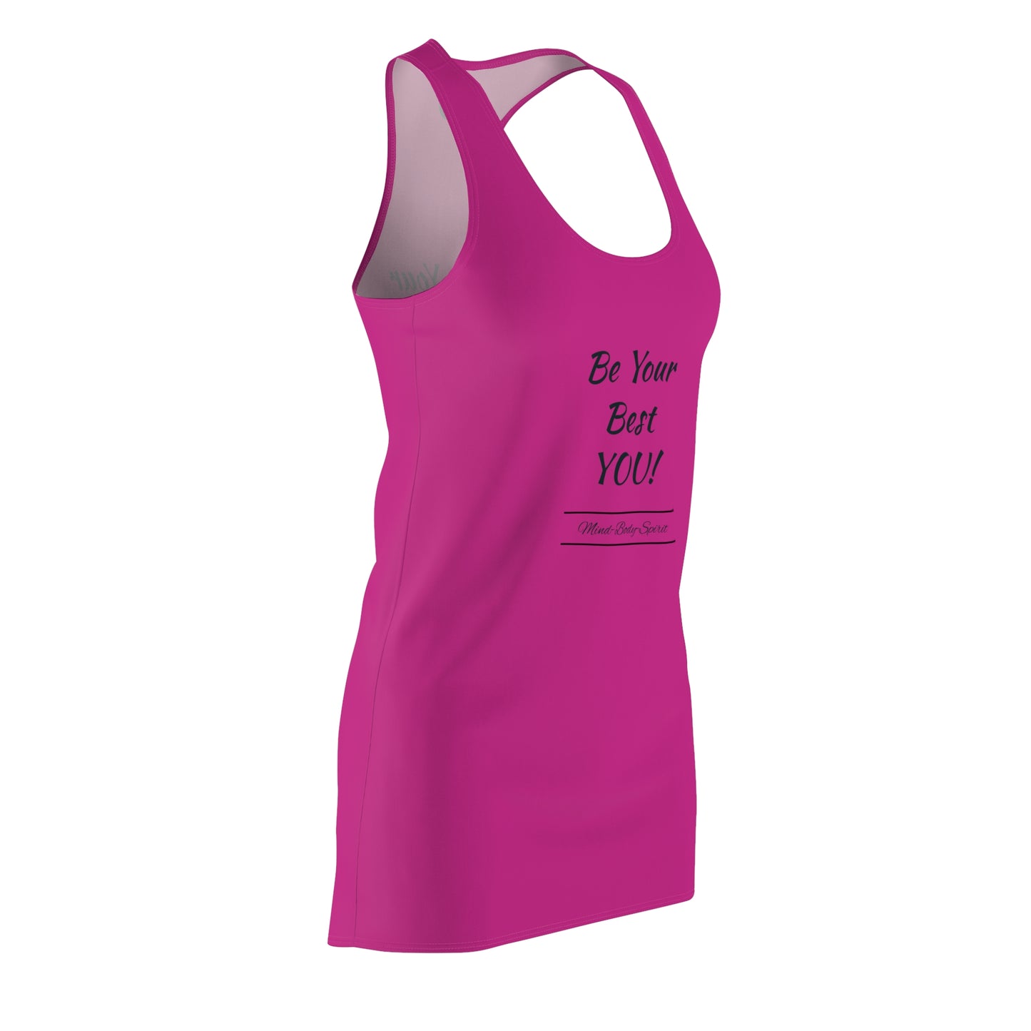 Be Your Best YOU! ZenGen - Pink Women's Cut & Sew Racerback Dress