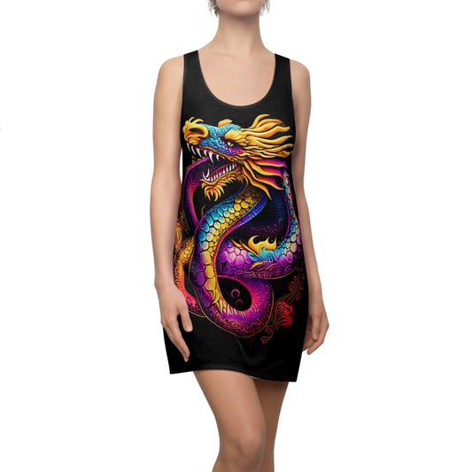 Dragon Women's Cut & Sew Racerback Dress (AOP) | ZenGen USA