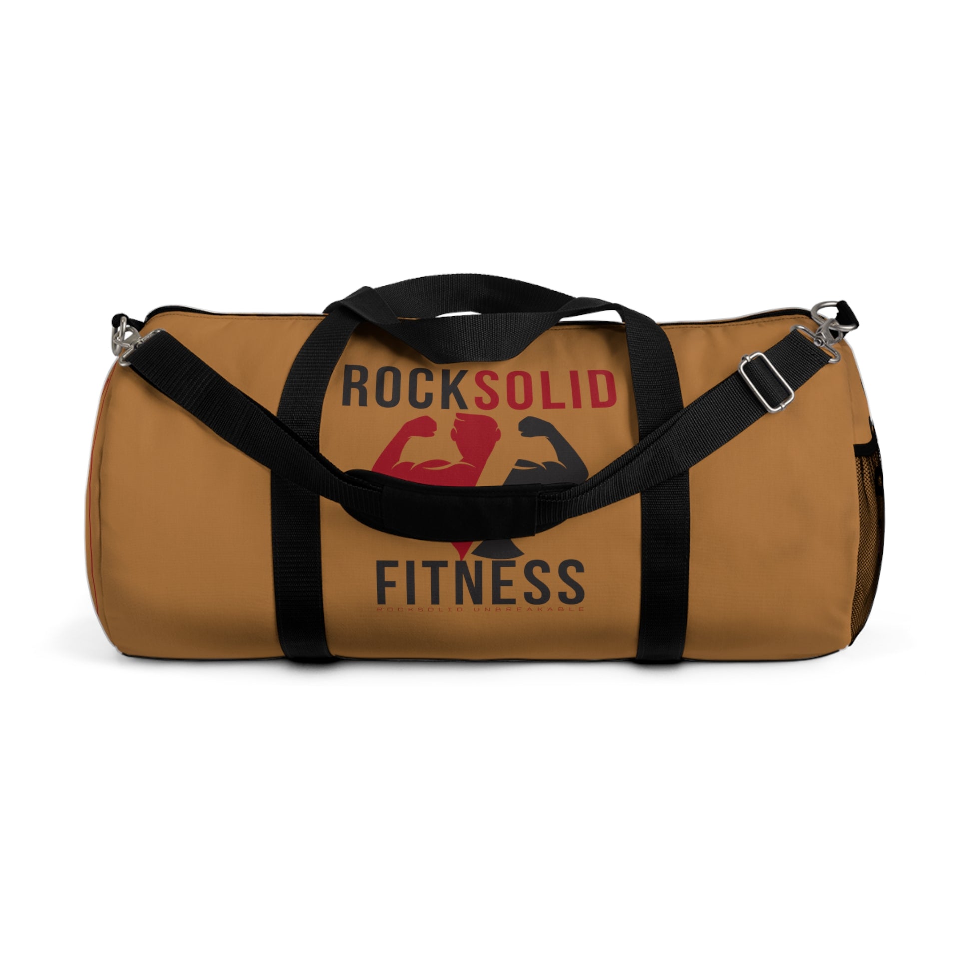 RockSolid Fitness Duffel Bag | Brown | Oxford Canvas | Original Logo - ZenGen USA