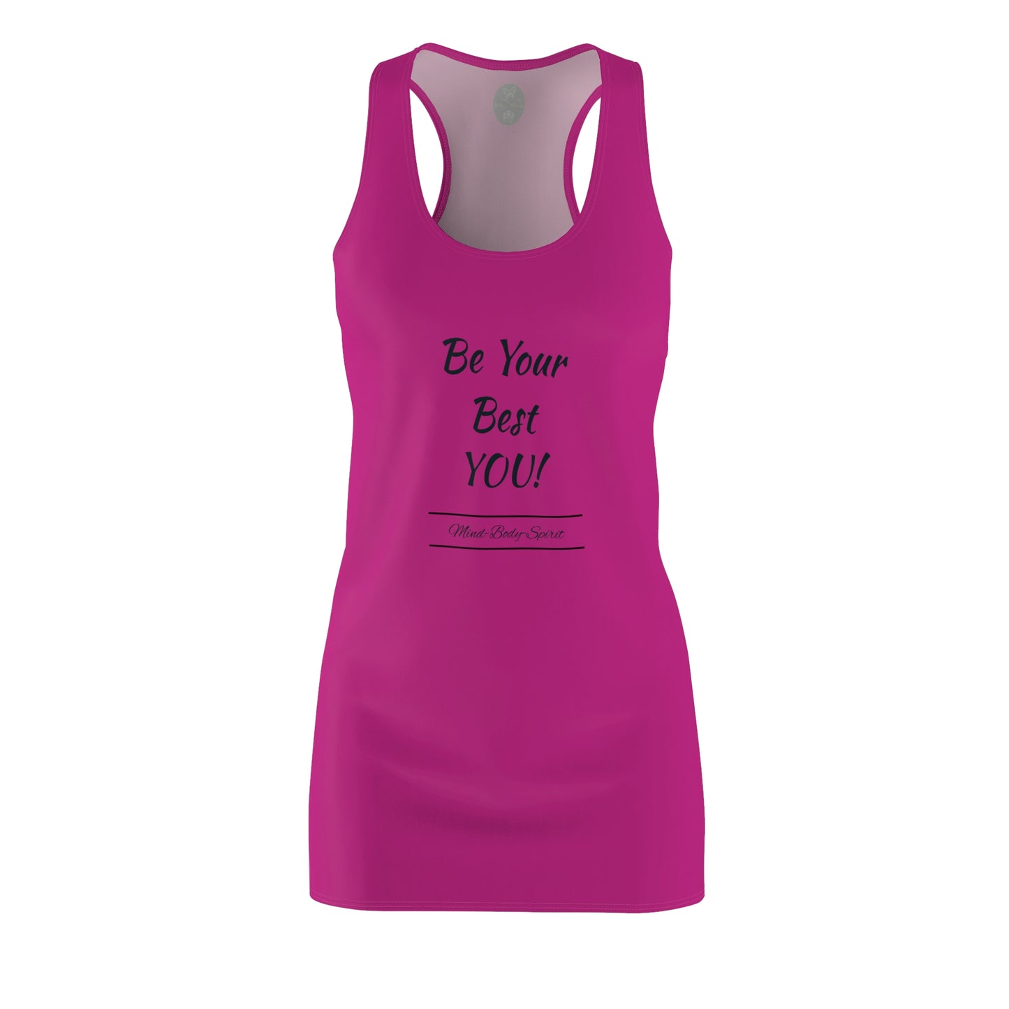 Be Your Best YOU! ZenGen - Pink Women's Cut & Sew Racerback Dress