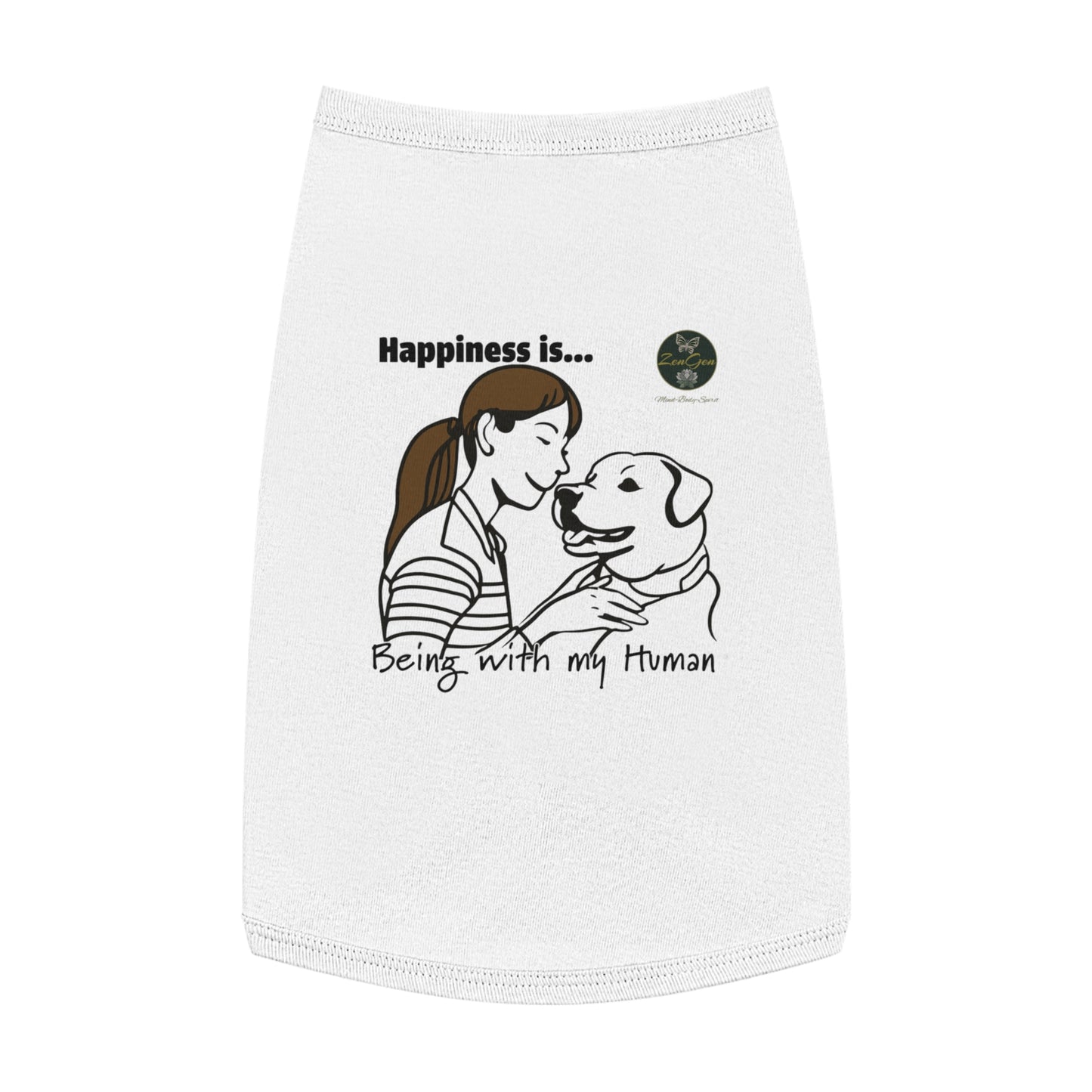 Pet Tank Top - Happiness is... ZenGen Furry Nation