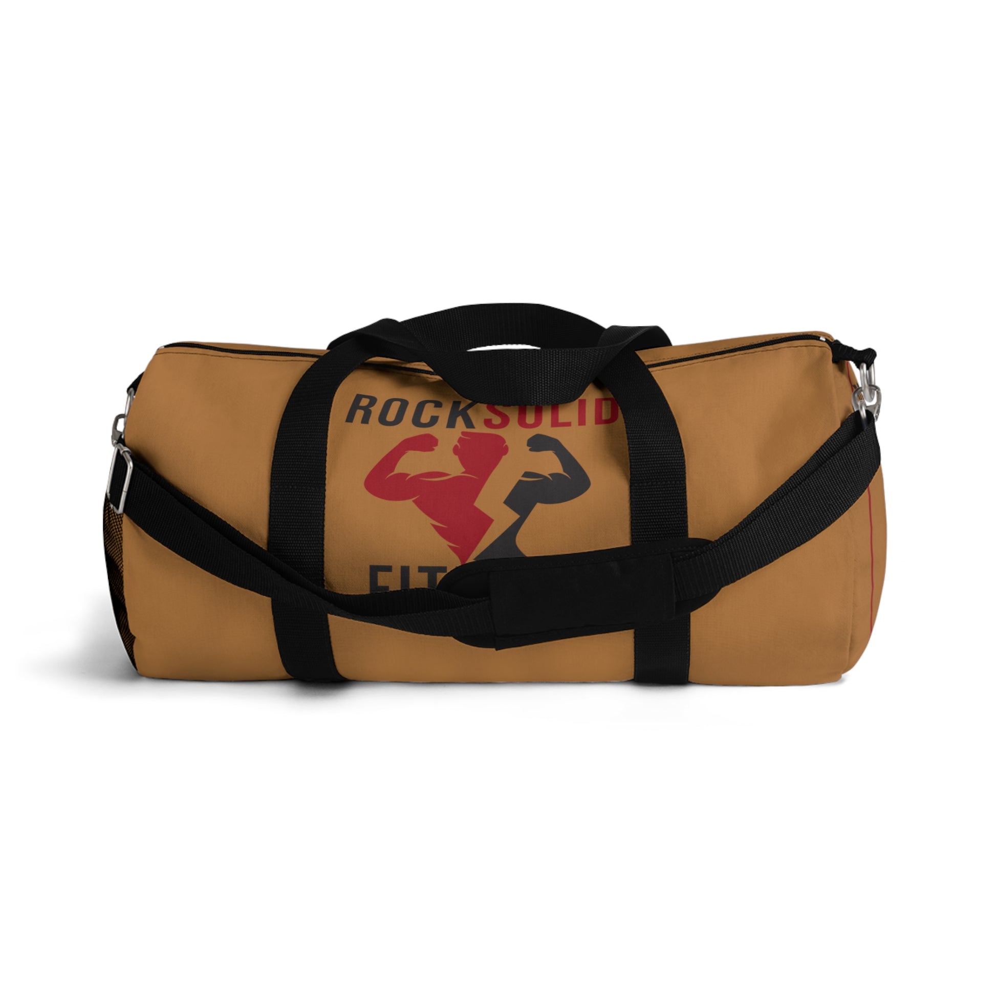 RockSolid Fitness Duffel Bag | Brown | Oxford Canvas | Original Logo - ZenGen USA