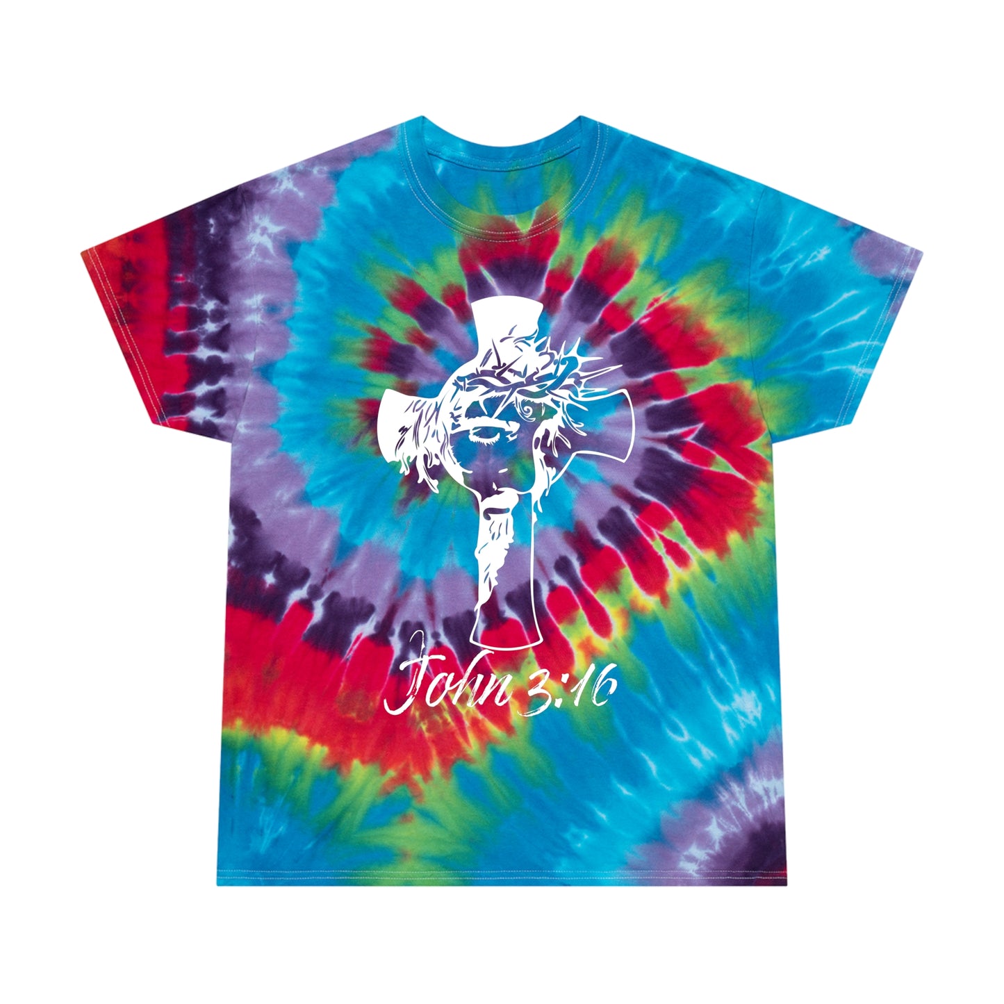 Sacrifice John 3:16 | Tie-Dye Tee, Spiral | 2 Styles | ZenGen USA