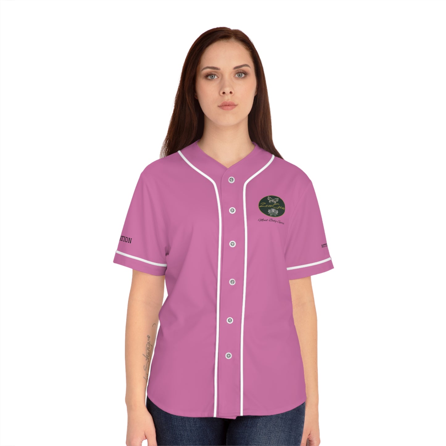 ZenGen BCOOL2EVERYBODY Women's Baseball Jersey - In Pink