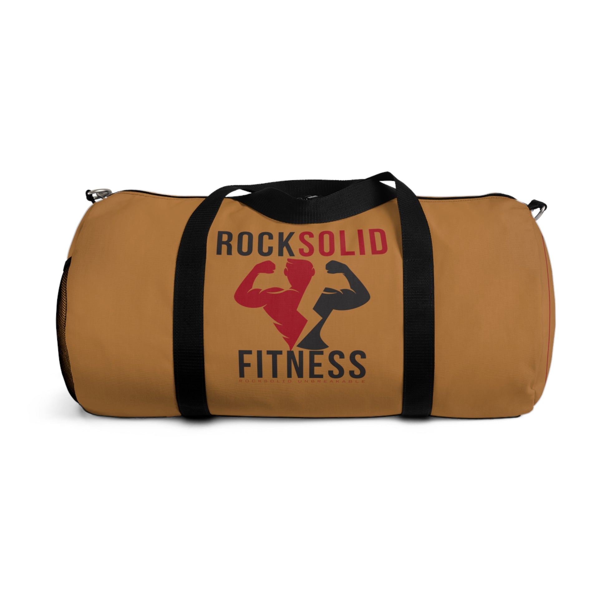 RockSolid Fitness Duffel Bag | Brown | Oxford Canvas | Original Logo - ZenGen USA