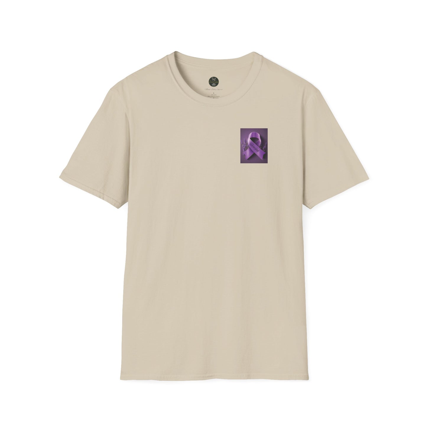 SURVIVOR Lavender Ribbon - Unisex Softstyle T-Shirt - Cancer Awareness all Forms