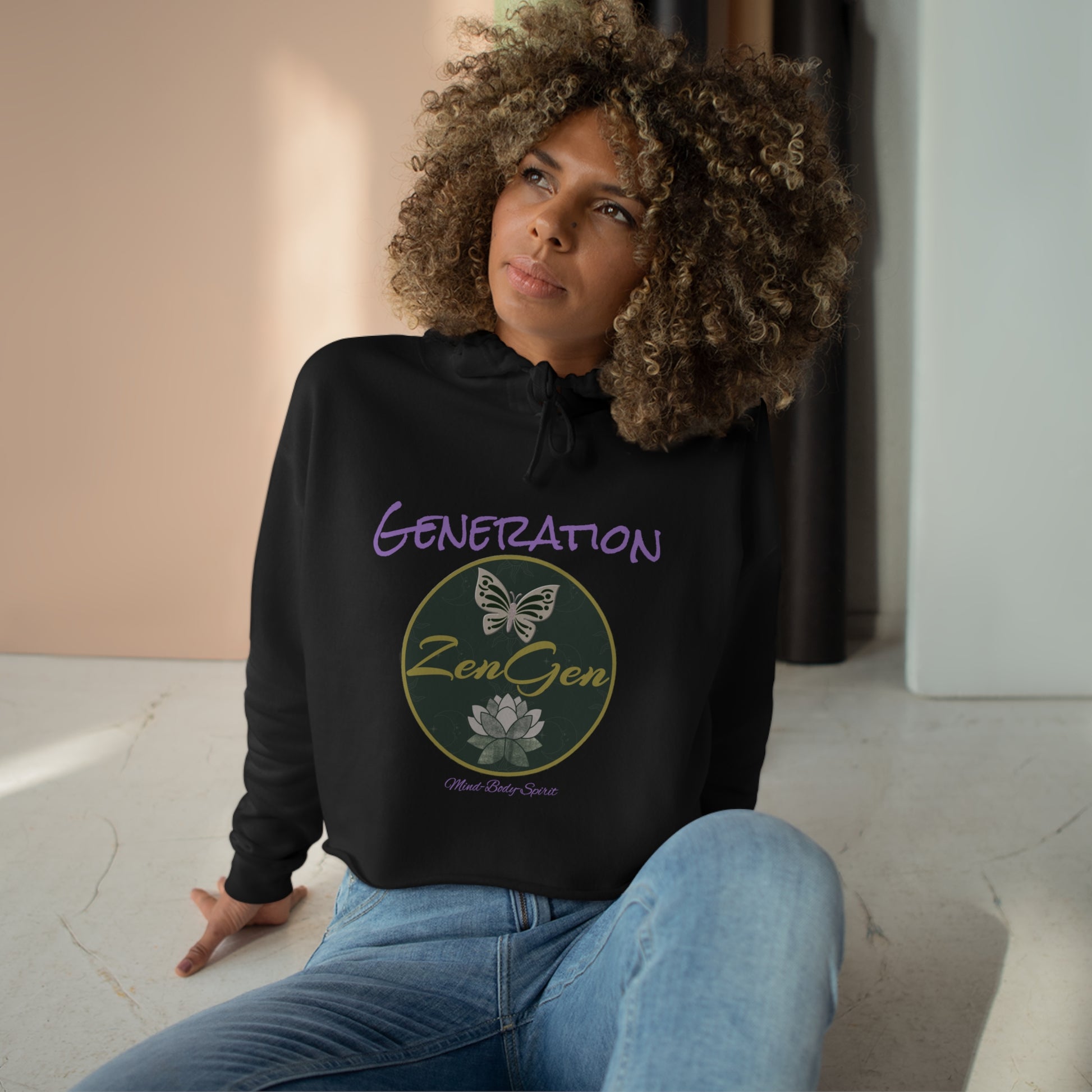 Generation ZenGen - Crop Hoodie - ZenGen USA