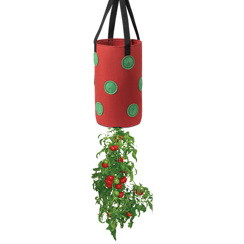 Strawberry Grow Bag Nonwoven Fabric Vertical Jardin Garden Hanging Plant Bag Vegetable Potato Planter Bag For Greenhouse - ZenGen USA