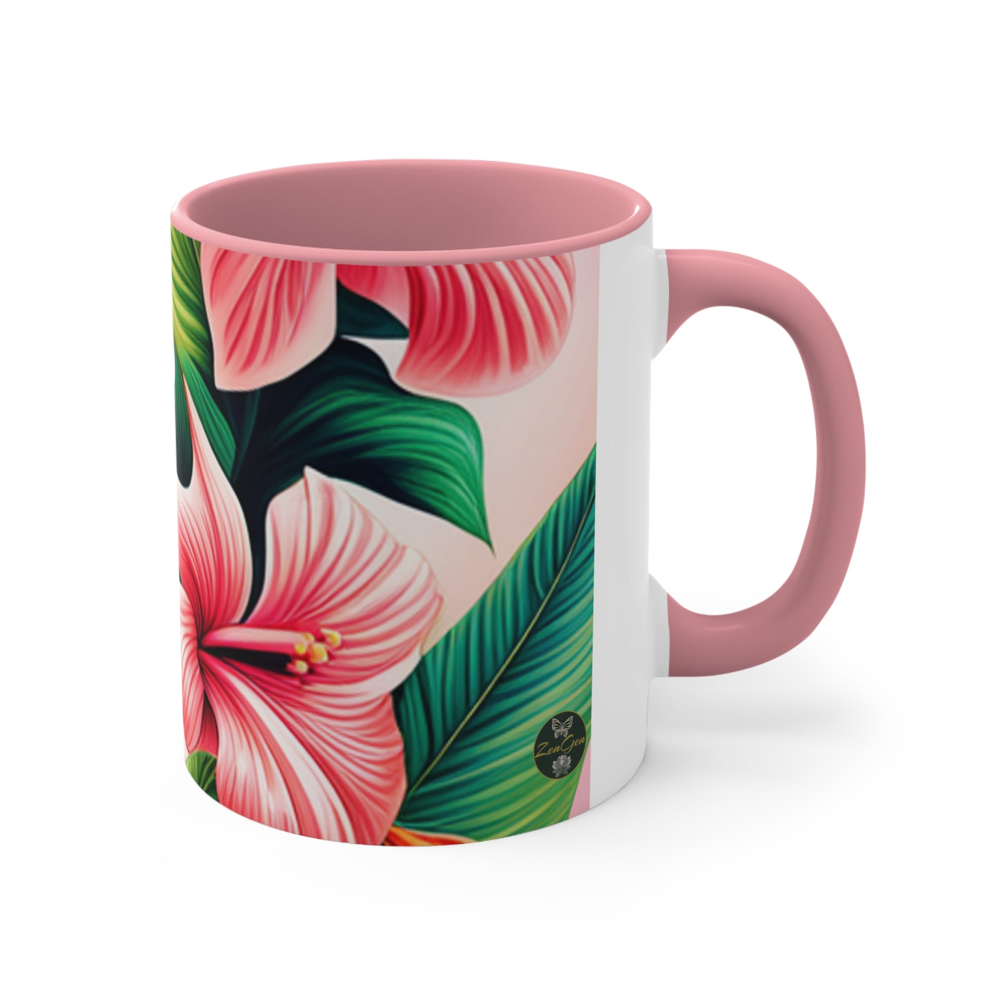 Hibiscus Print Coffee Mug, 11oz - ZenGen USA - ZenGen USA