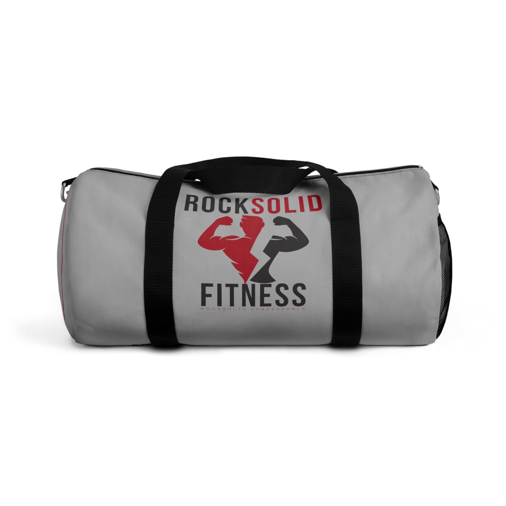 RockSolid Fitness Duffel Bag | Gray | Oxford Canvas | Original Logo - ZenGen USA