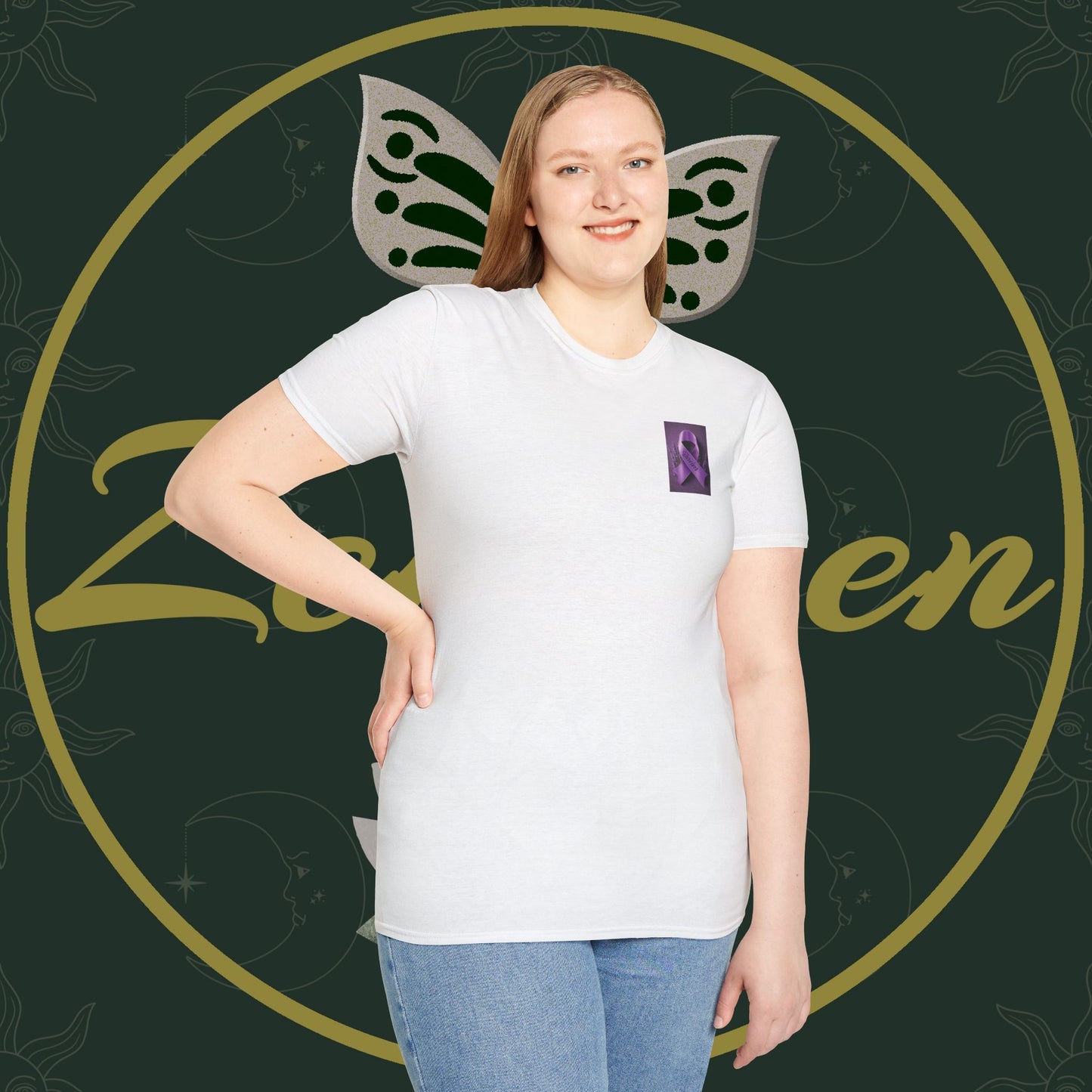 SURVIVOR Lavender Ribbon - Unisex Softstyle T-Shirt - Cancer Awareness all Forms