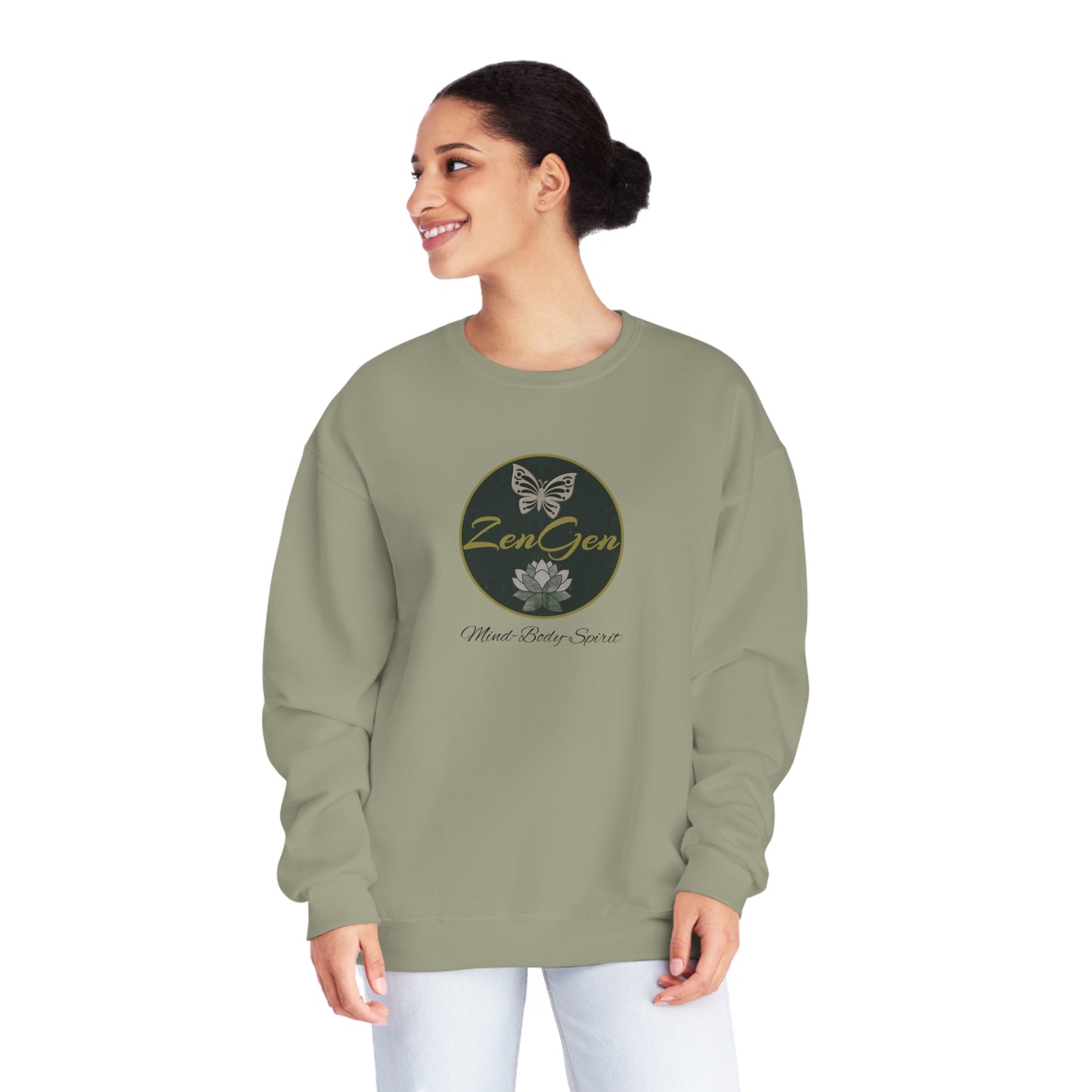 ZenGen Logo Sweatshirt - Unisex NuBlend® Crewneck Sweatshirt