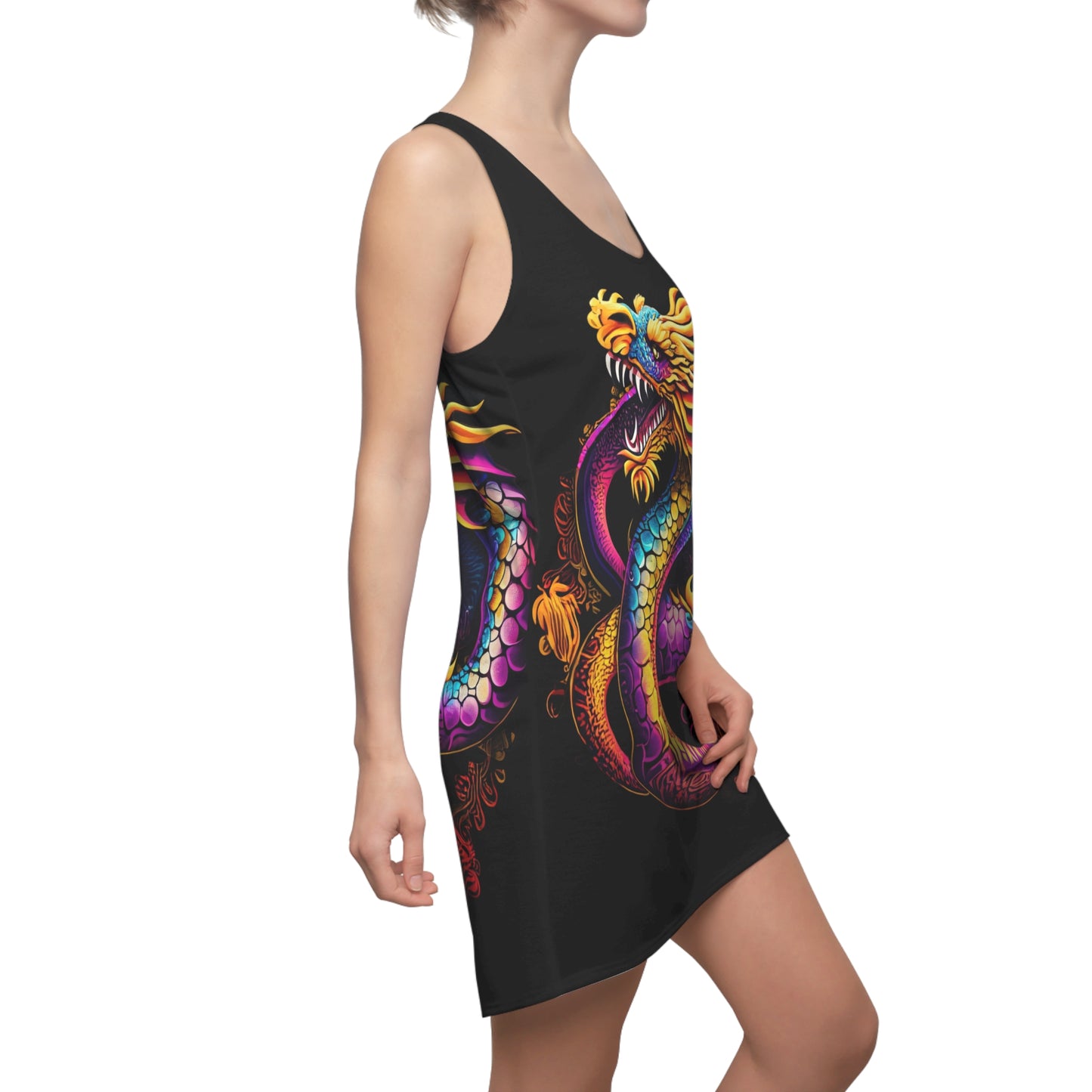 Dragon Women's Cut & Sew Racerback Dress (AOP) | ZenGen USA