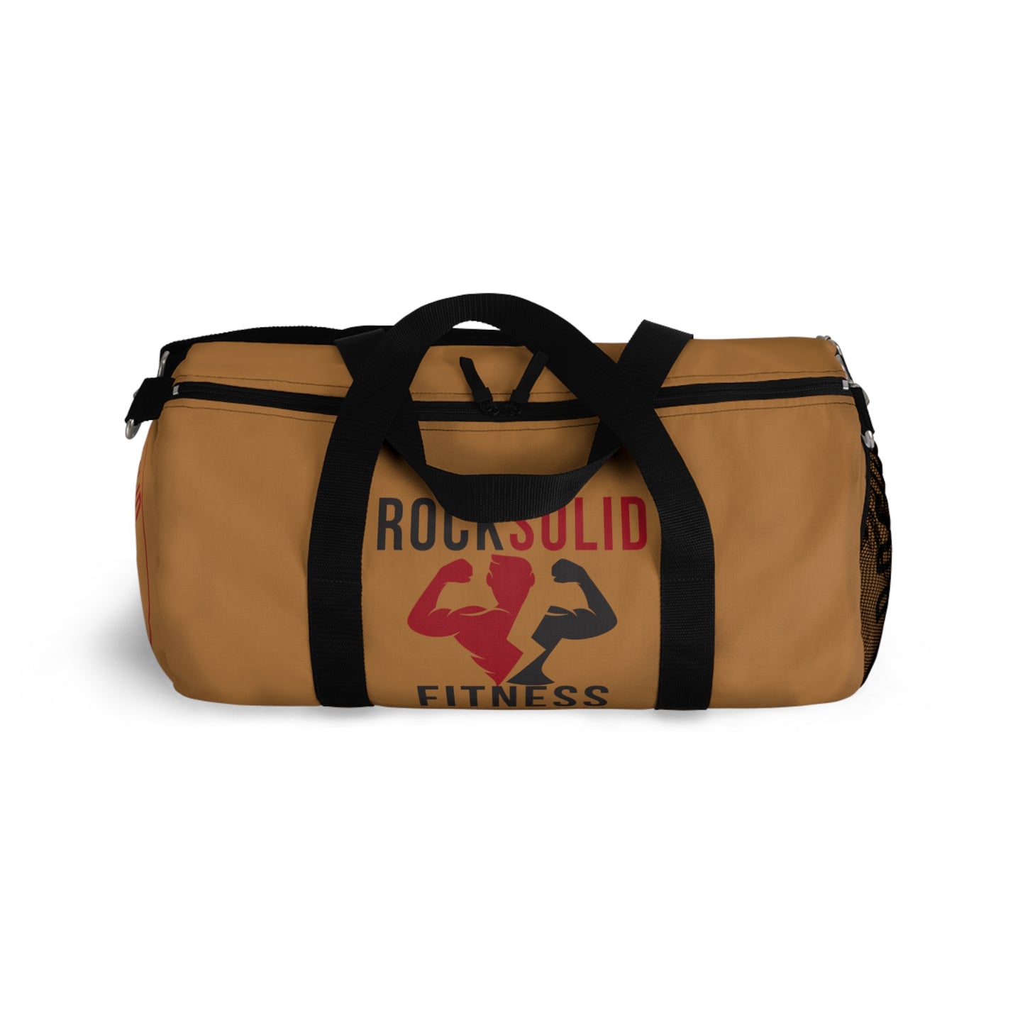 RockSolid Fitness Duffel Bag | Brown | Oxford Canvas | Original Logo - ZenGen USA