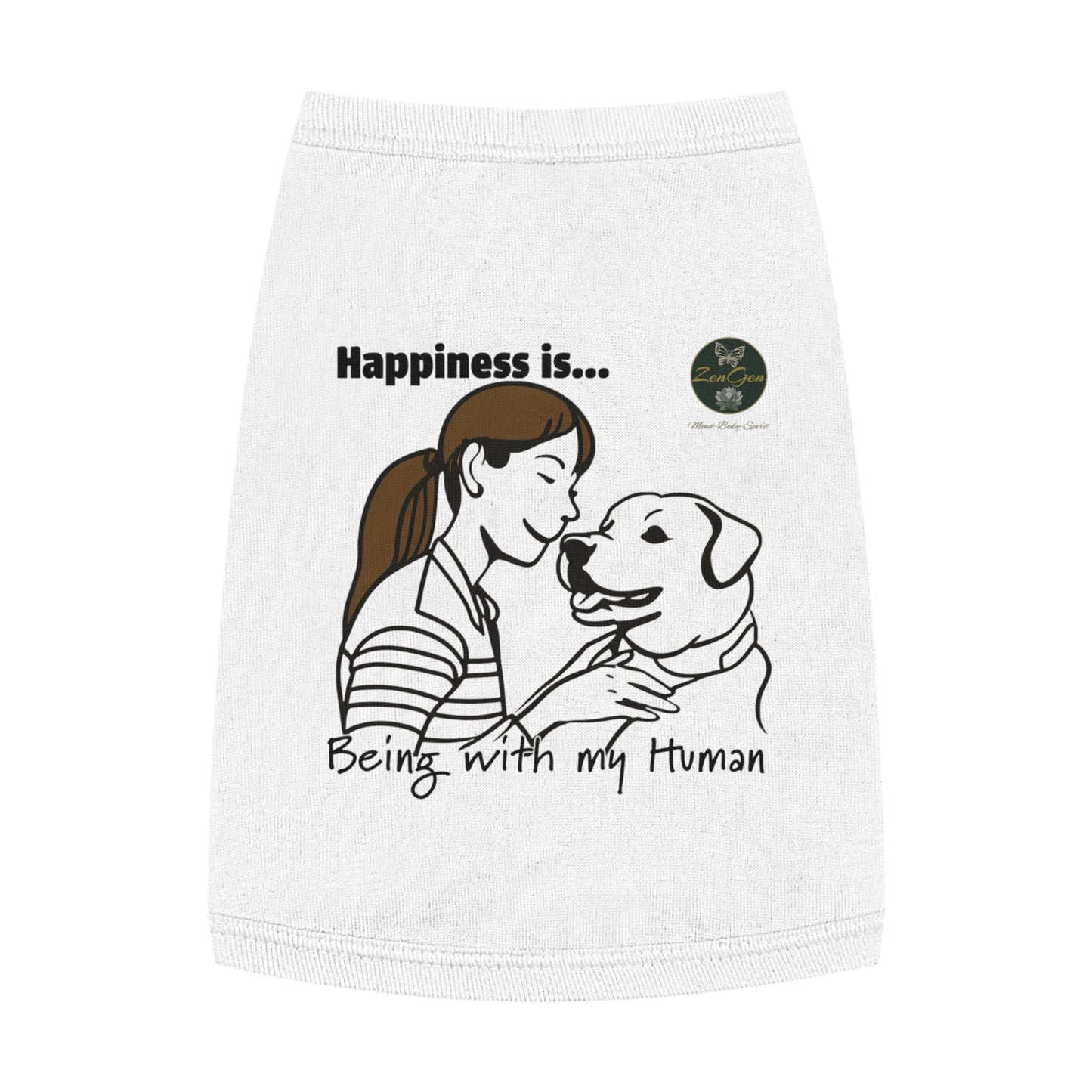 Pet Tank Top - Happiness is... ZenGen Furry Nation