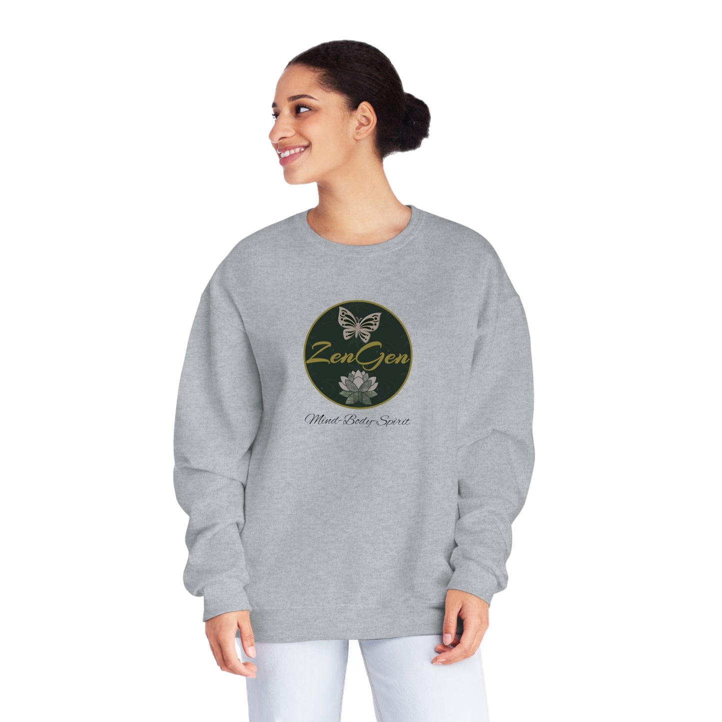 ZenGen Logo Sweatshirt - Unisex NuBlend® Crewneck Sweatshirt