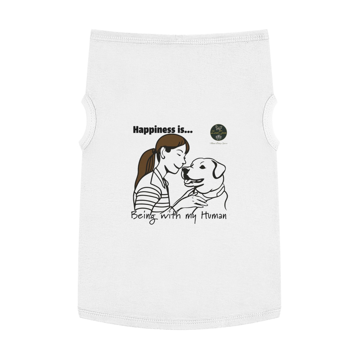 Pet Tank Top - Happiness is... ZenGen Furry Nation