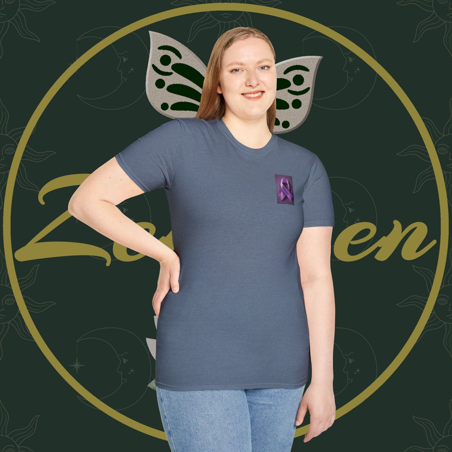 SURVIVOR Lavender Ribbon - Unisex Softstyle T-Shirt - Cancer Awareness all Forms