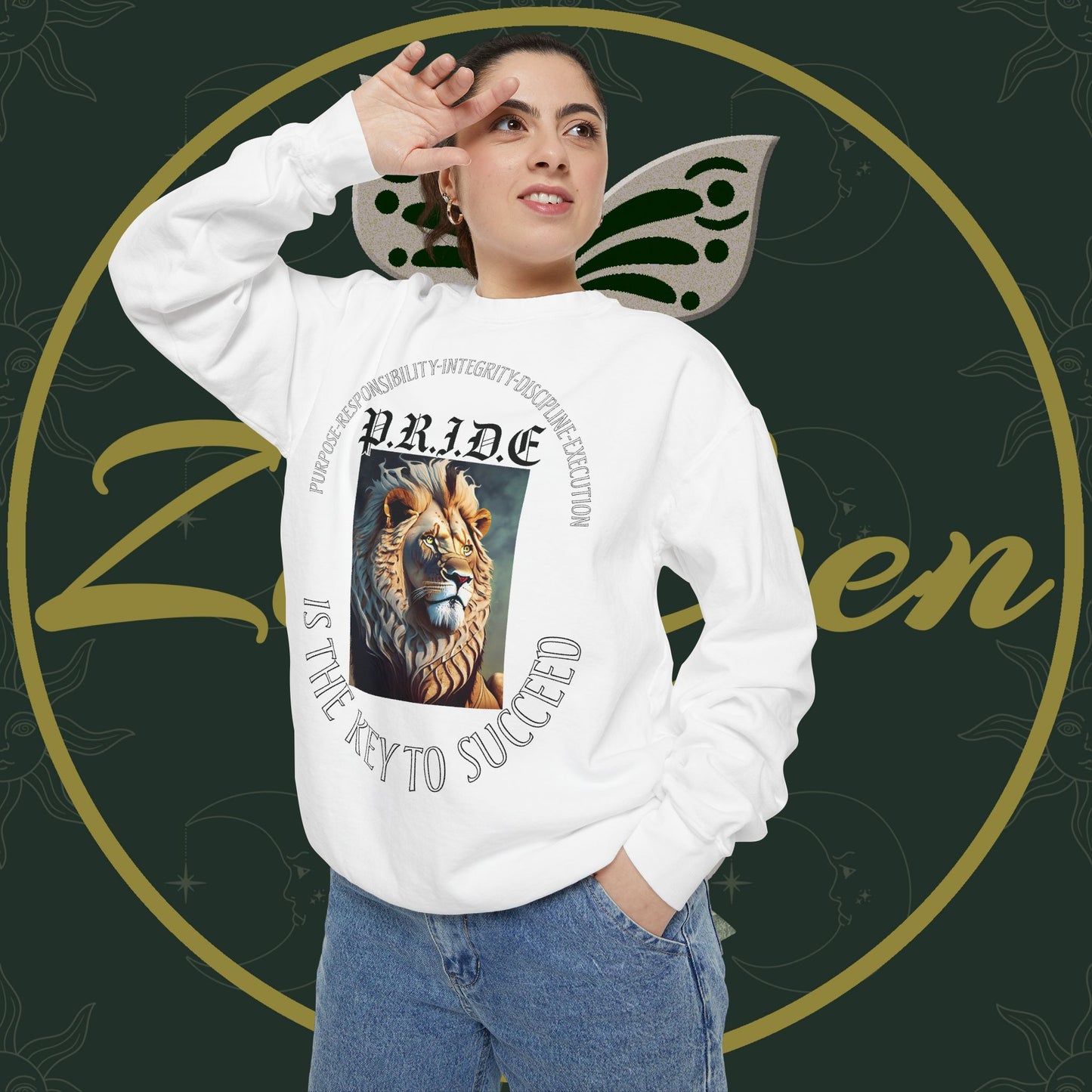 ¡ÉXITO! - Sudadera unisex teñida en prenda - ZenGen USA