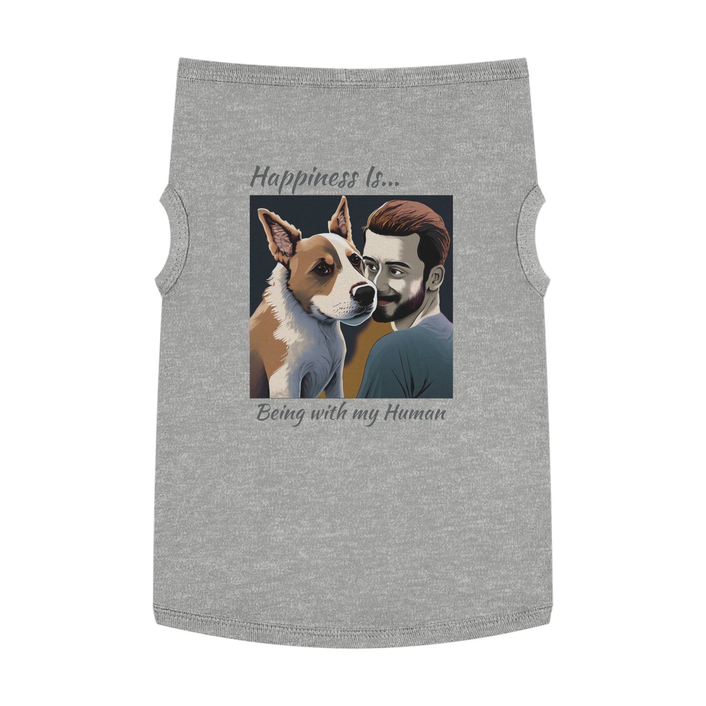 Pet Tank Top Doggy - Happiness is... ZenGen Furry Nation