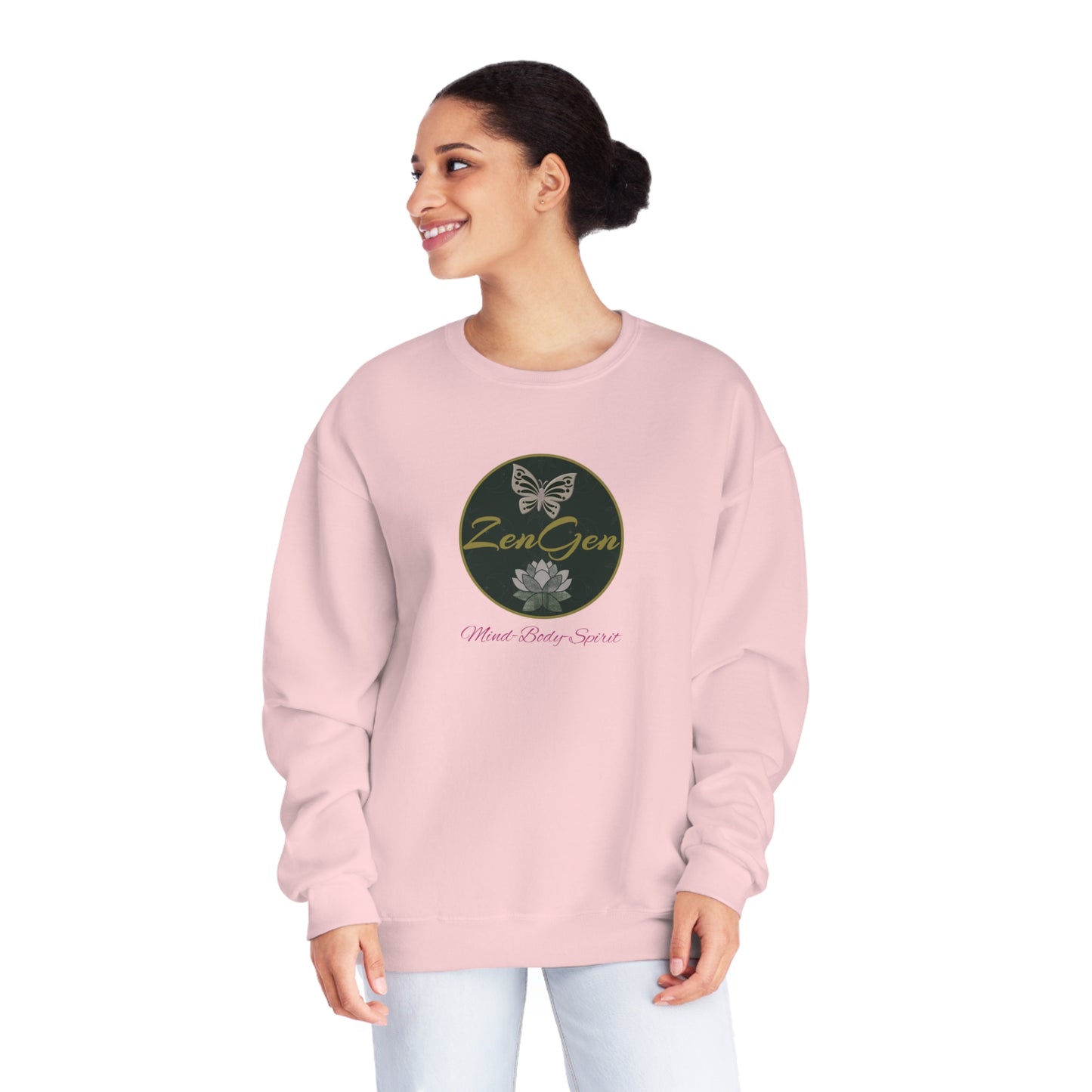 ZenGen Logo Sweatshirt - Unisex NuBlend® Crewneck Sweatshirt