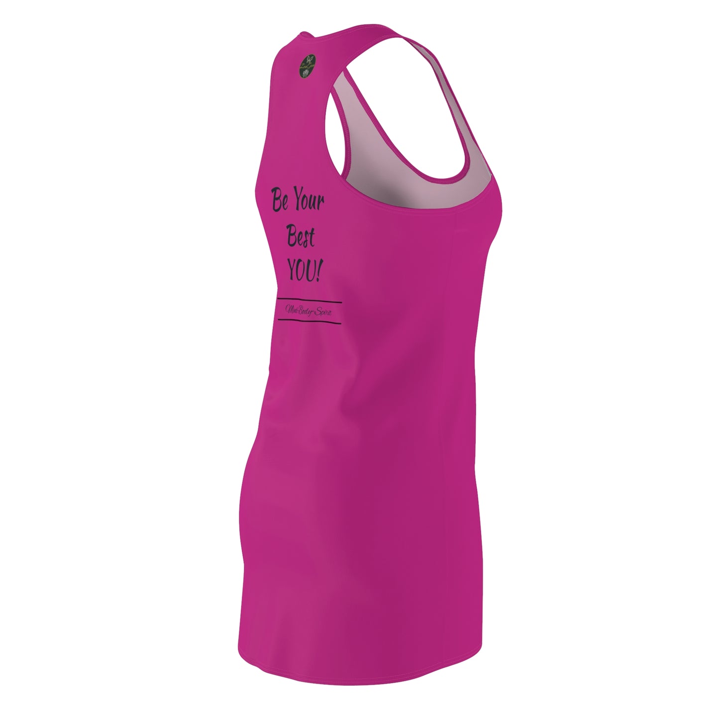 Be Your Best YOU! ZenGen - Pink Women's Cut & Sew Racerback Dress