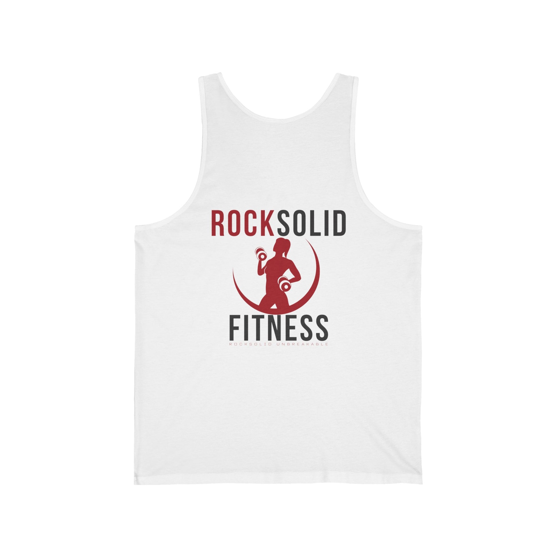 RockSolid Unbreakable | Unisex Jersey Tank | Lady Logo | White or Gray - ZenGen USA