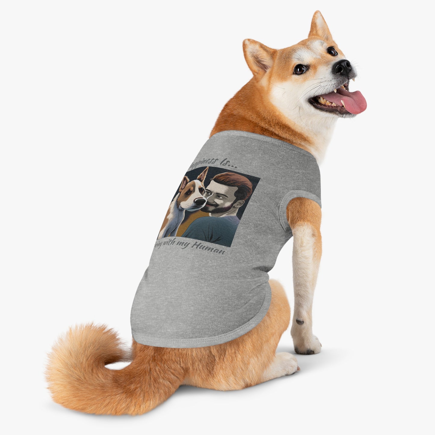 Pet Tank Top Doggy - Happiness is... ZenGen Furry Nation