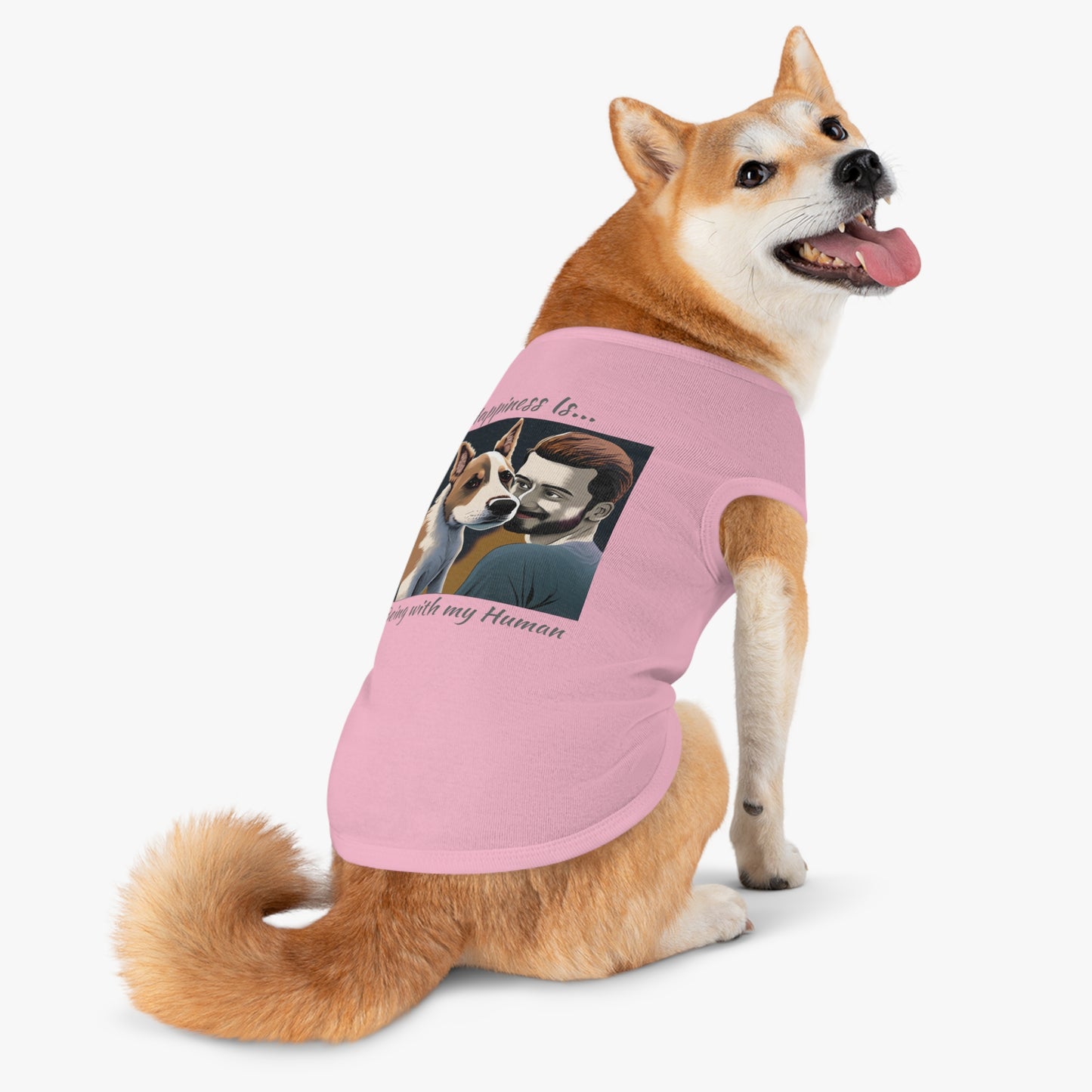 Pet Tank Top Doggy - Happiness is... ZenGen Furry Nation