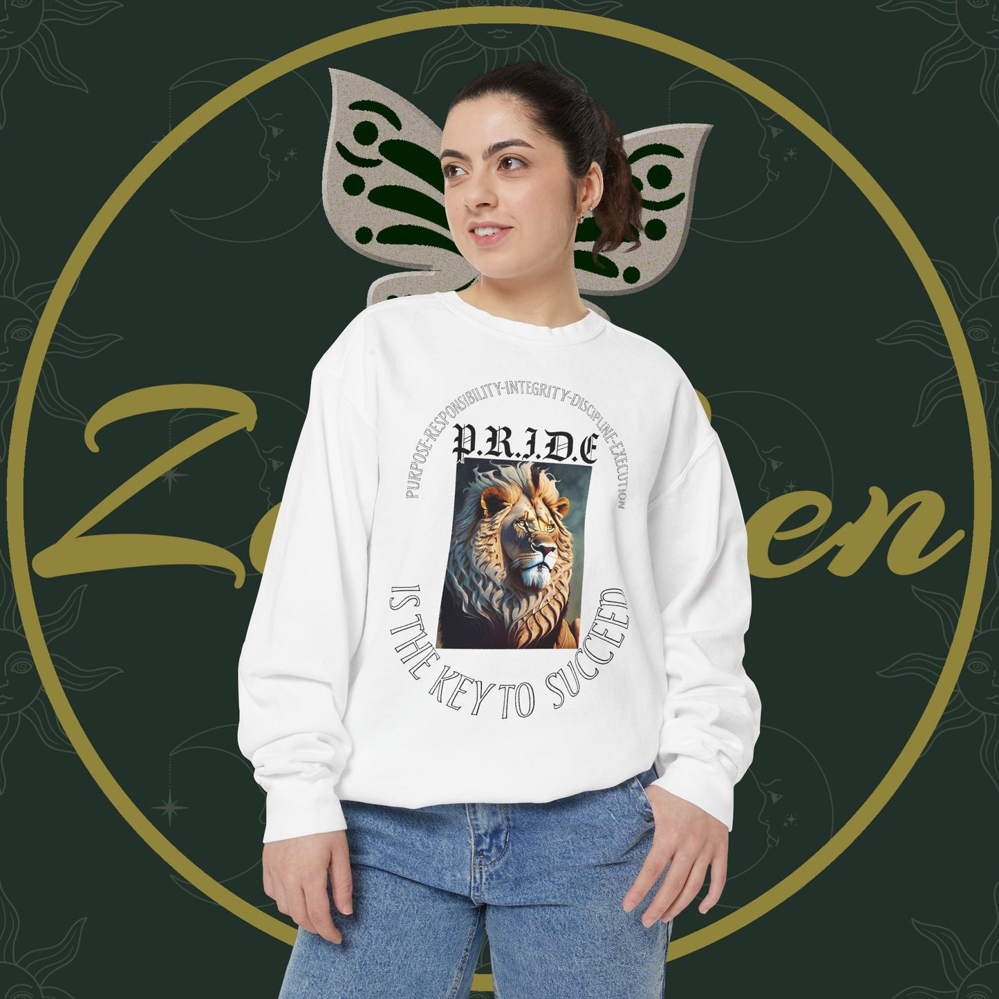 ¡ÉXITO! - Sudadera unisex teñida en prenda - ZenGen USA