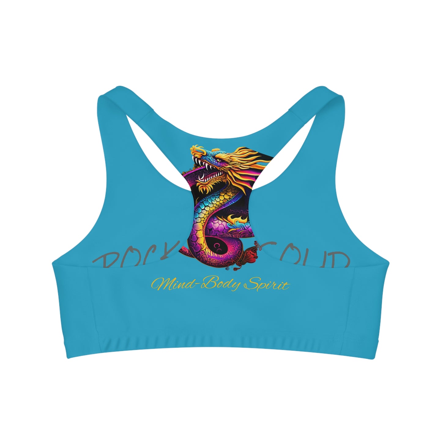 Dragon Sports Bra | Turquoise | Rock Solid | ZenGen USA