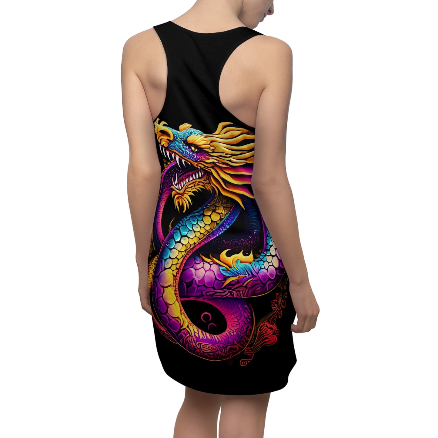 Dragon Women's Cut & Sew Racerback Dress (AOP) | ZenGen USA