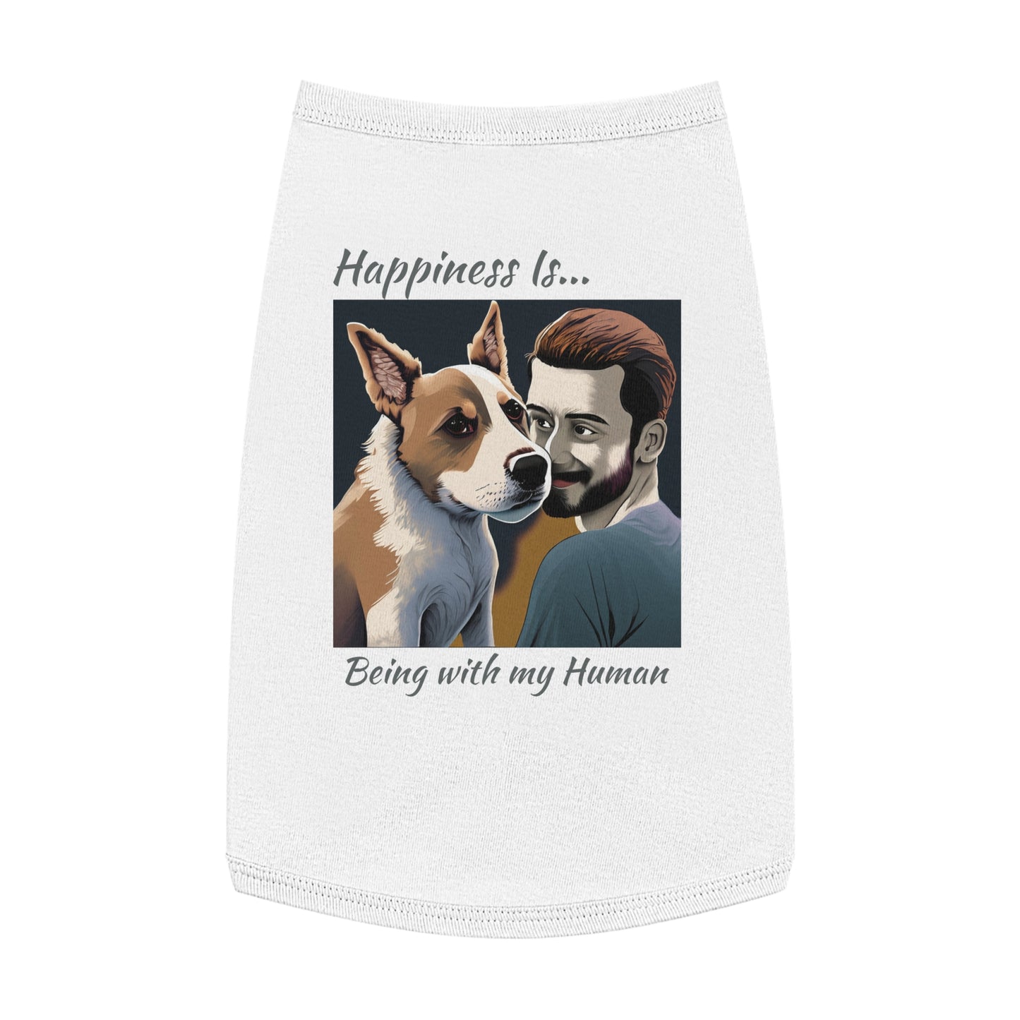 Pet Tank Top Doggy - Happiness is... ZenGen Furry Nation