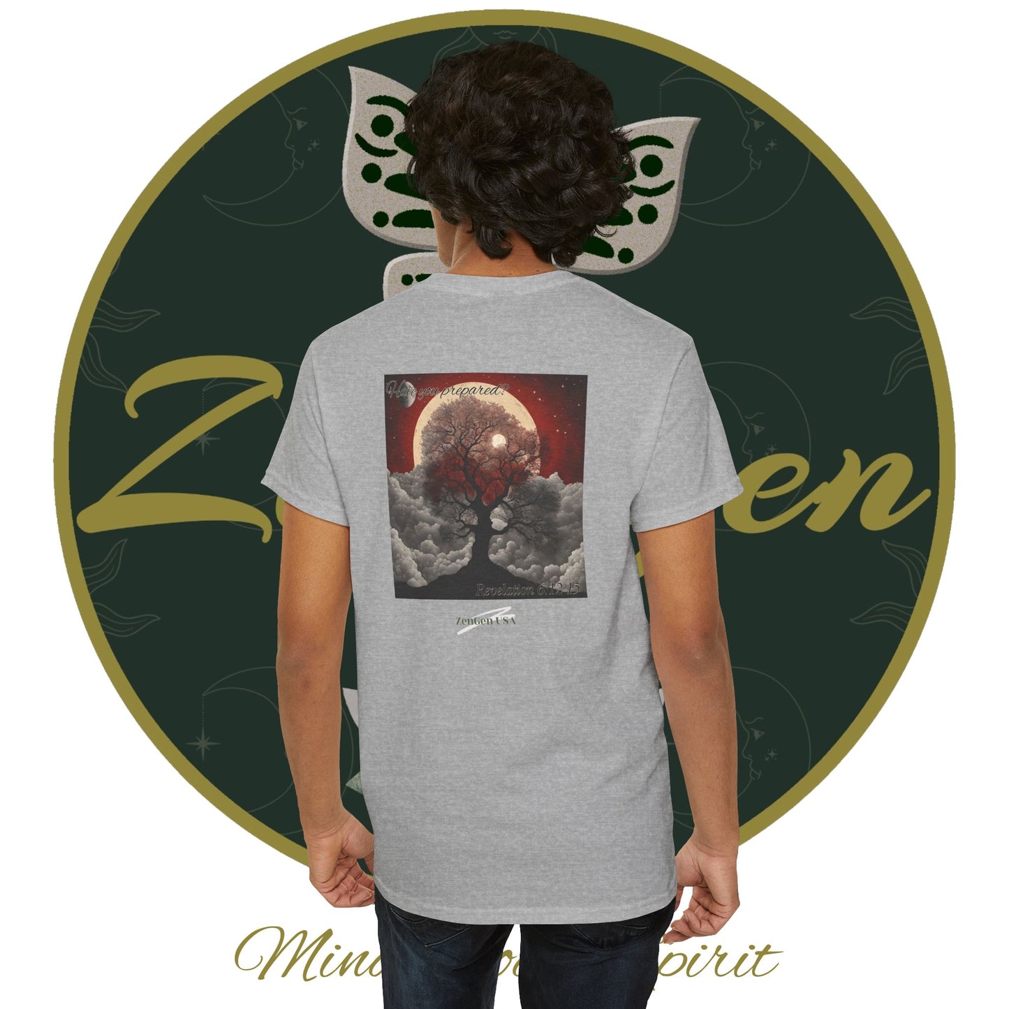 Apocalypse - 6th Seal Revelation 6:12-15 - Unisex Heavy Cotton Tee - Revelation Collection - ZenGen USA