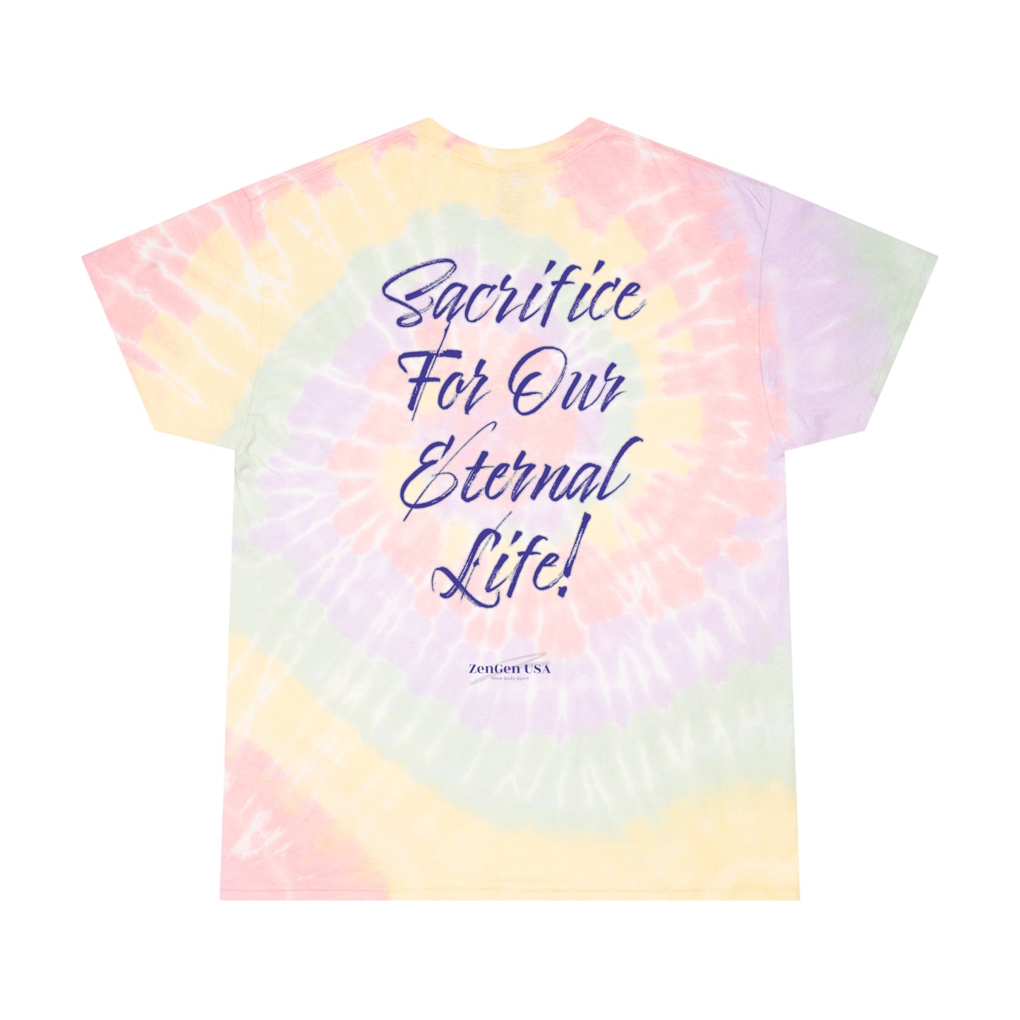 Sacrifice John 3:16 | Tie-Dye Tee, Spiral | 2 Styles | ZenGen USA