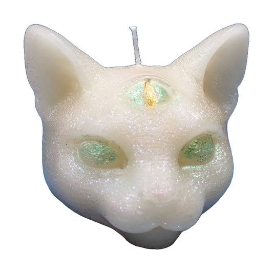 3rd Eye Cat | 100% Beeswax | Scented Candle - ZenGen USA