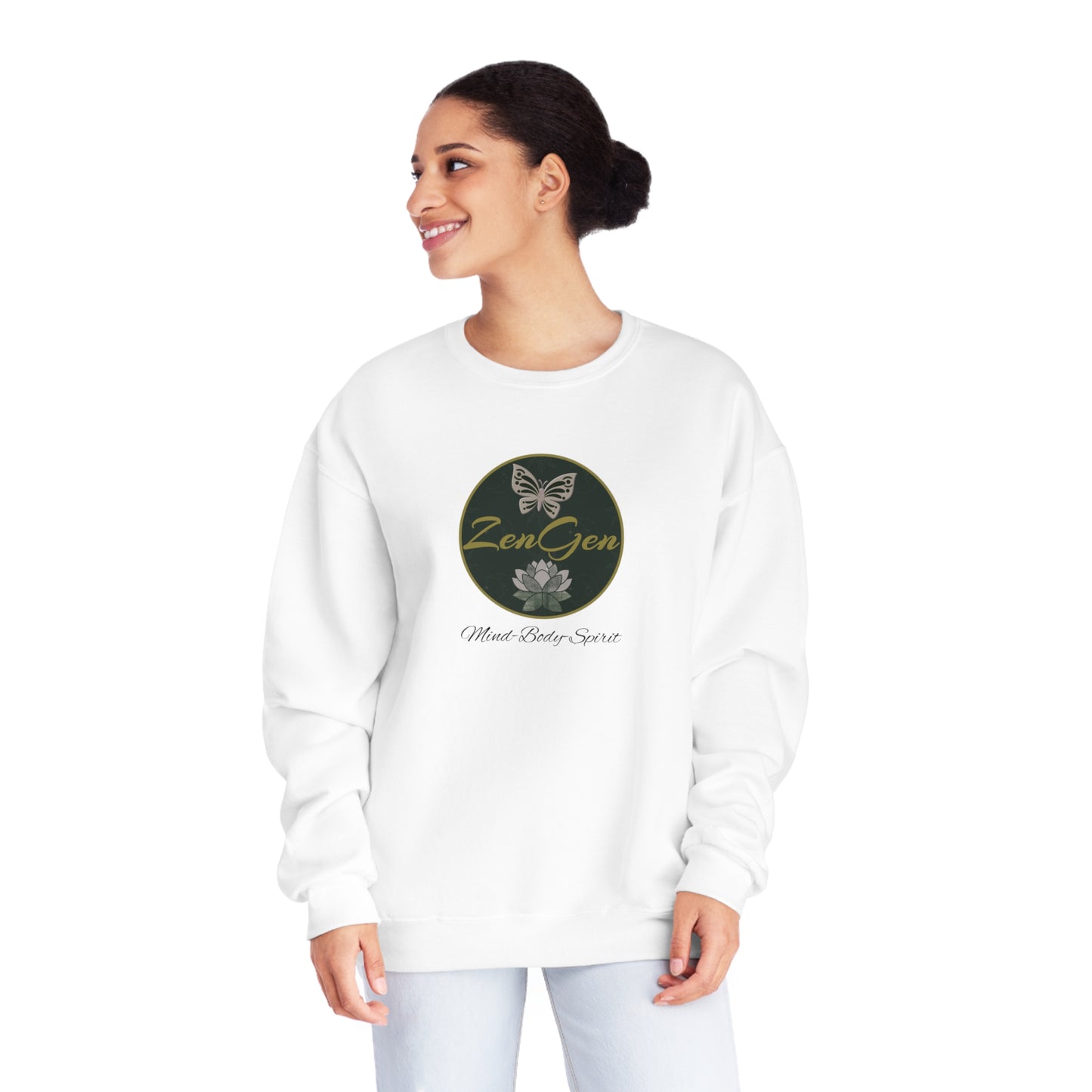 ZenGen Logo Sweatshirt - Unisex NuBlend® Crewneck Sweatshirt