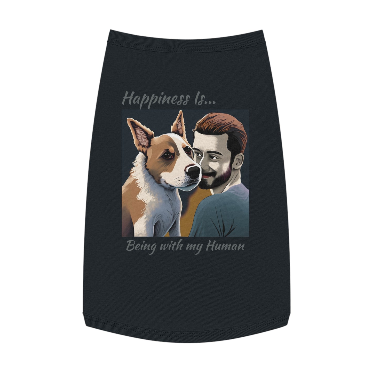 Pet Tank Top Doggy - Happiness is... ZenGen Furry Nation