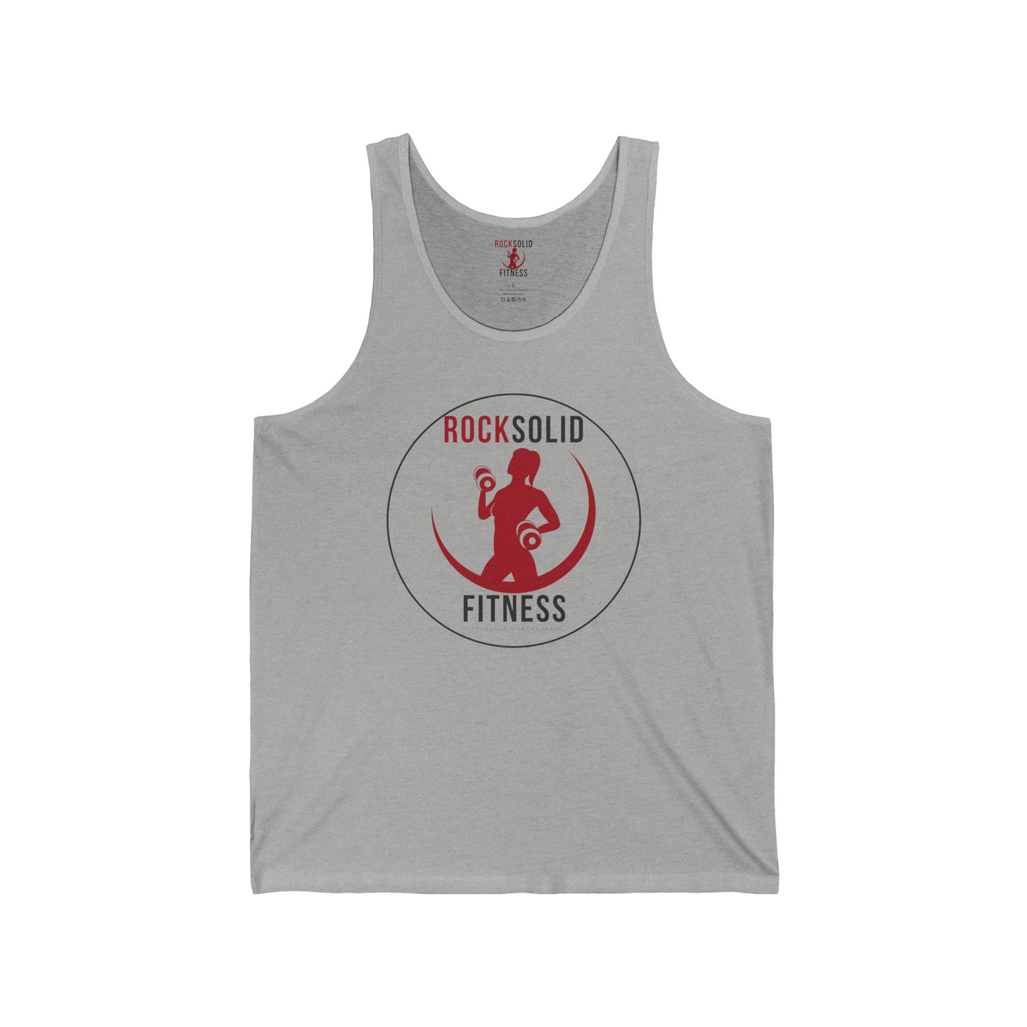 RockSolid Unbreakable | Unisex Jersey Tank | Lady Logo | White or Gray - ZenGen USA