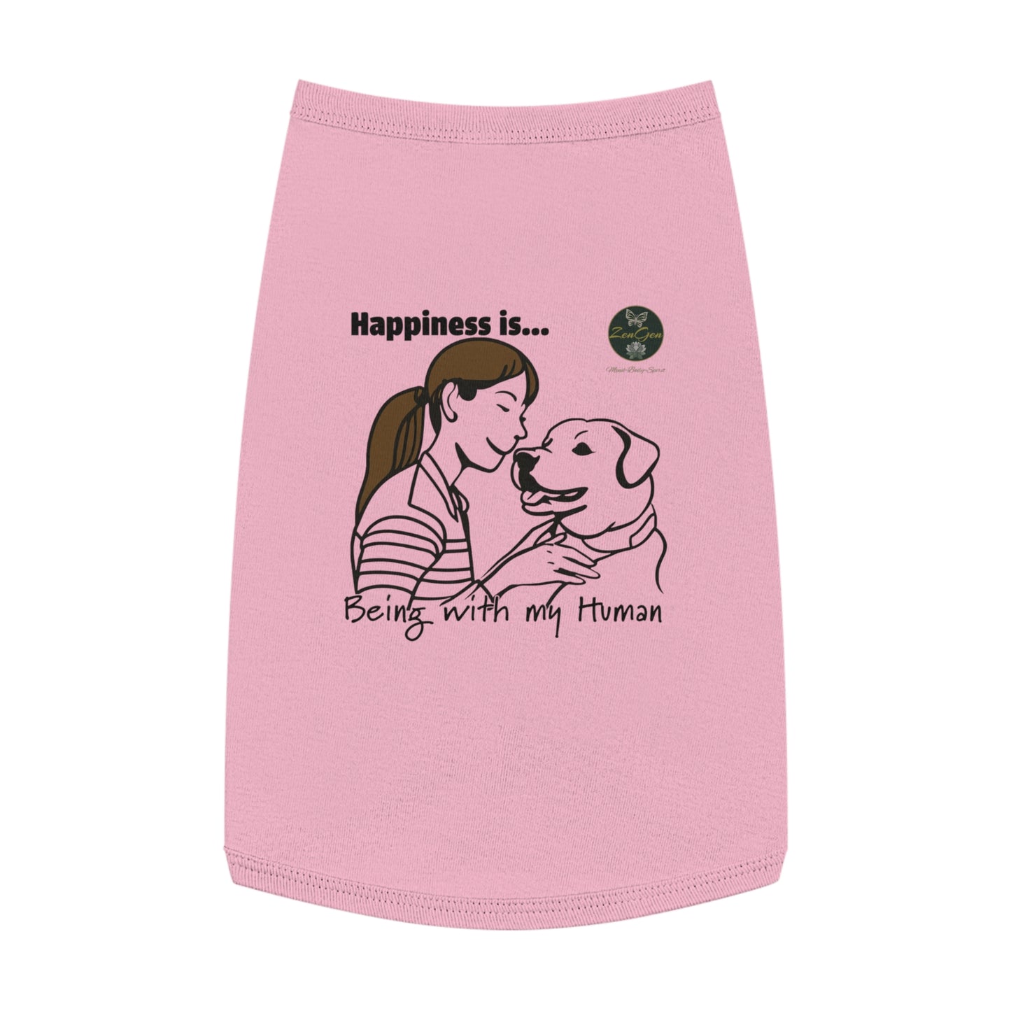 Pet Tank Top - Happiness is... ZenGen Furry Nation