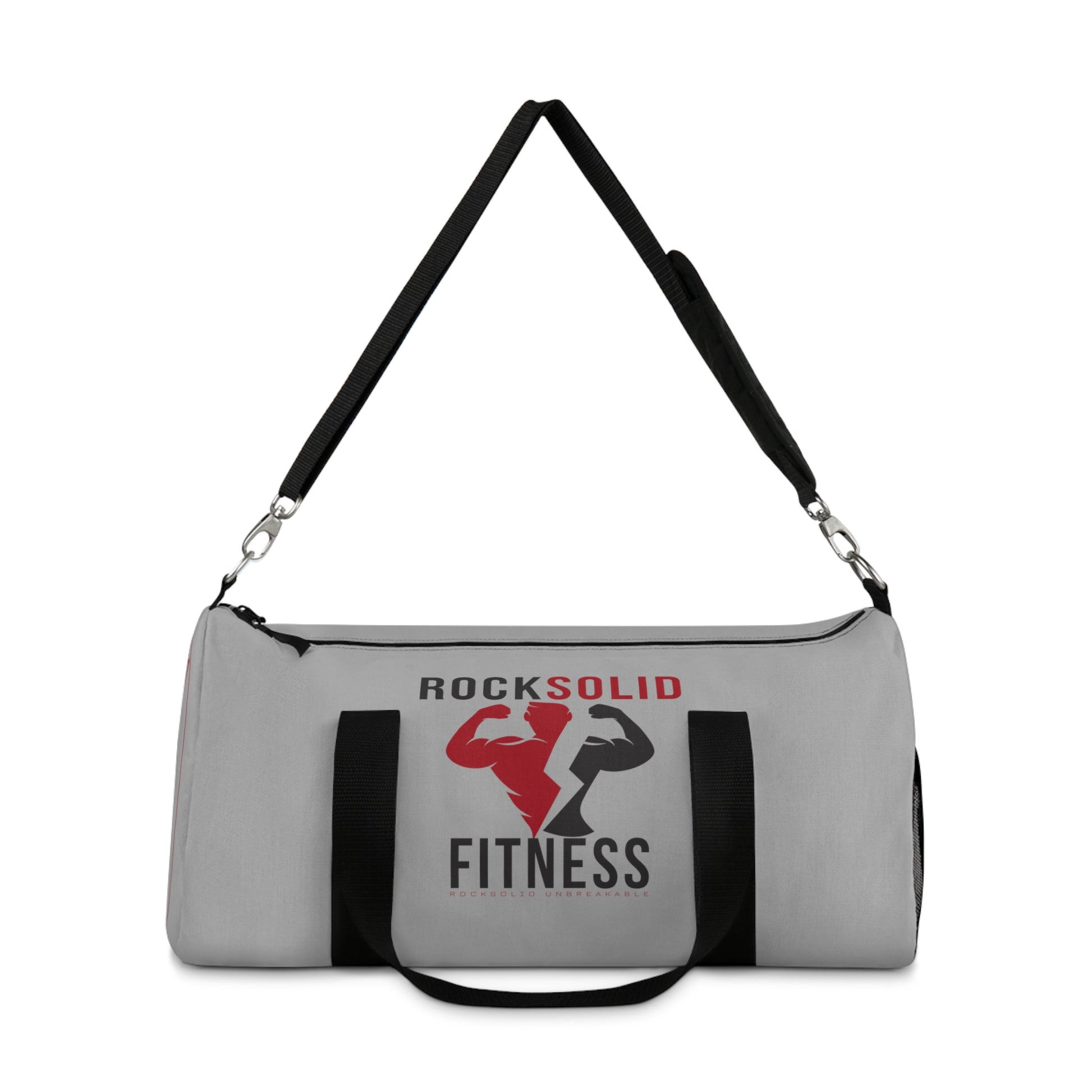 RockSolid Fitness Duffel Bag | Gray | Oxford Canvas | Original Logo - ZenGen USA