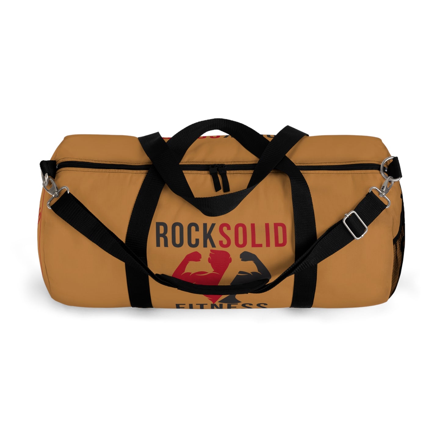 RockSolid Fitness Duffel Bag | Brown | Oxford Canvas | Original Logo - ZenGen USA