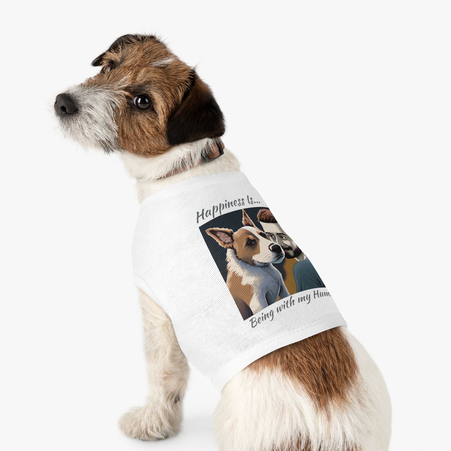 Pet Tank Top Doggy - Happiness is... ZenGen Furry Nation