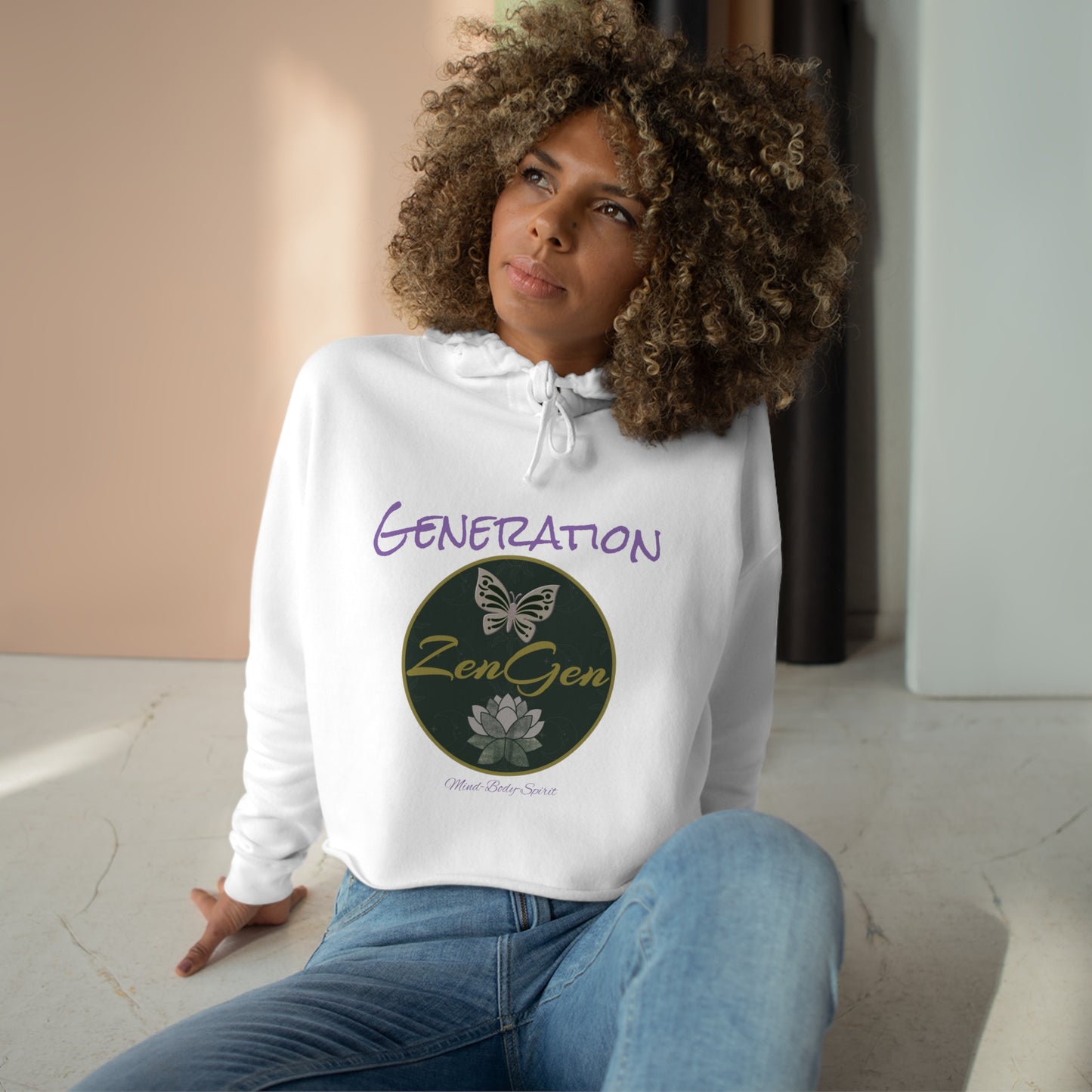 Generation ZenGen - Crop Hoodie - ZenGen USA