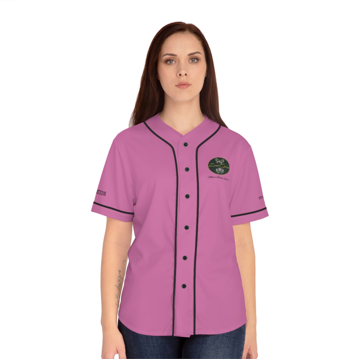 ZenGen BCOOL2EVERYBODY Women's Baseball Jersey - In Pink